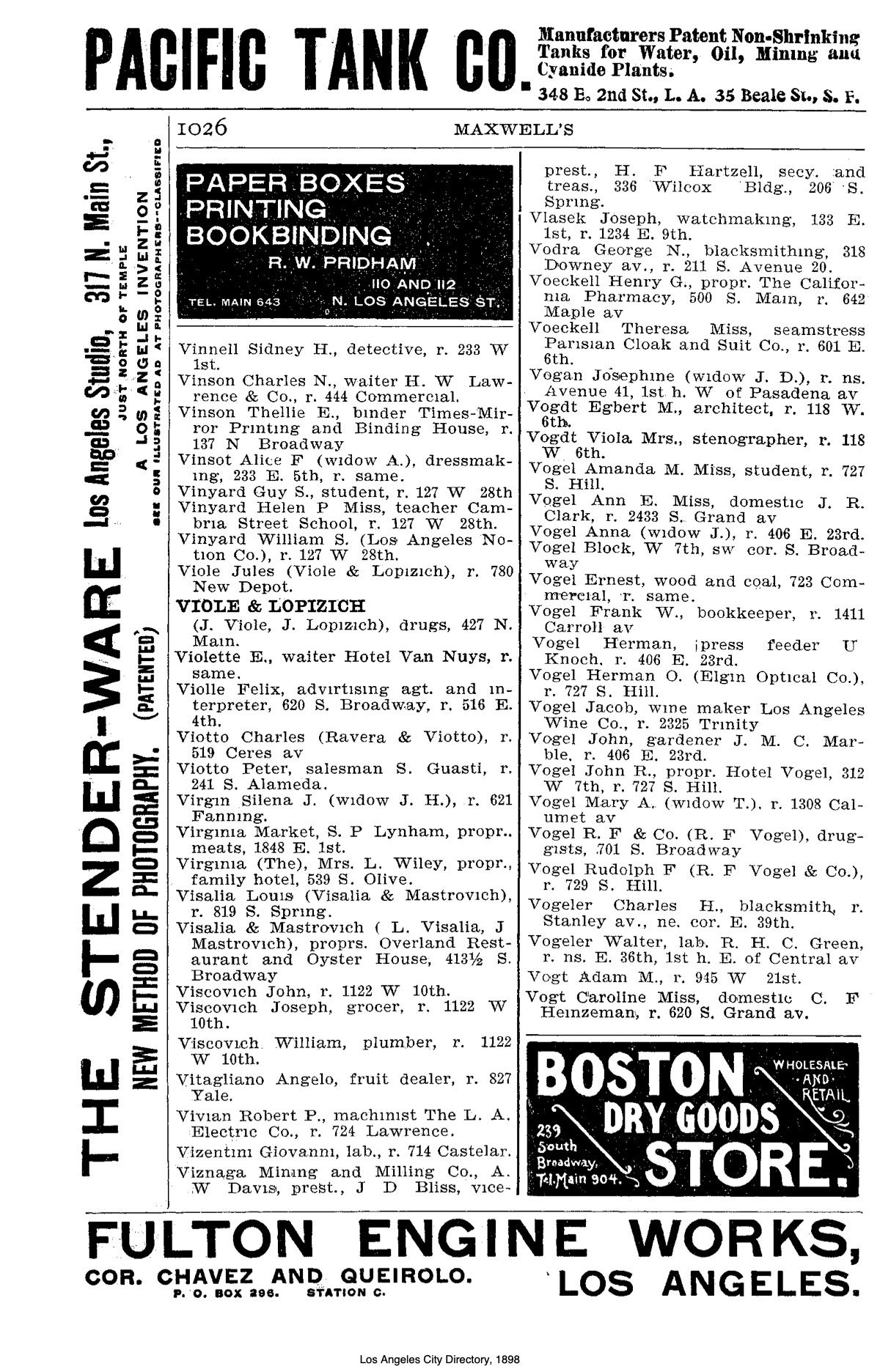 Document image missing. Admin needs to fix. 1898 Los Angeles City Directory. p1026 Visalia (& Mastrovich. Overland Restaurant).jpg