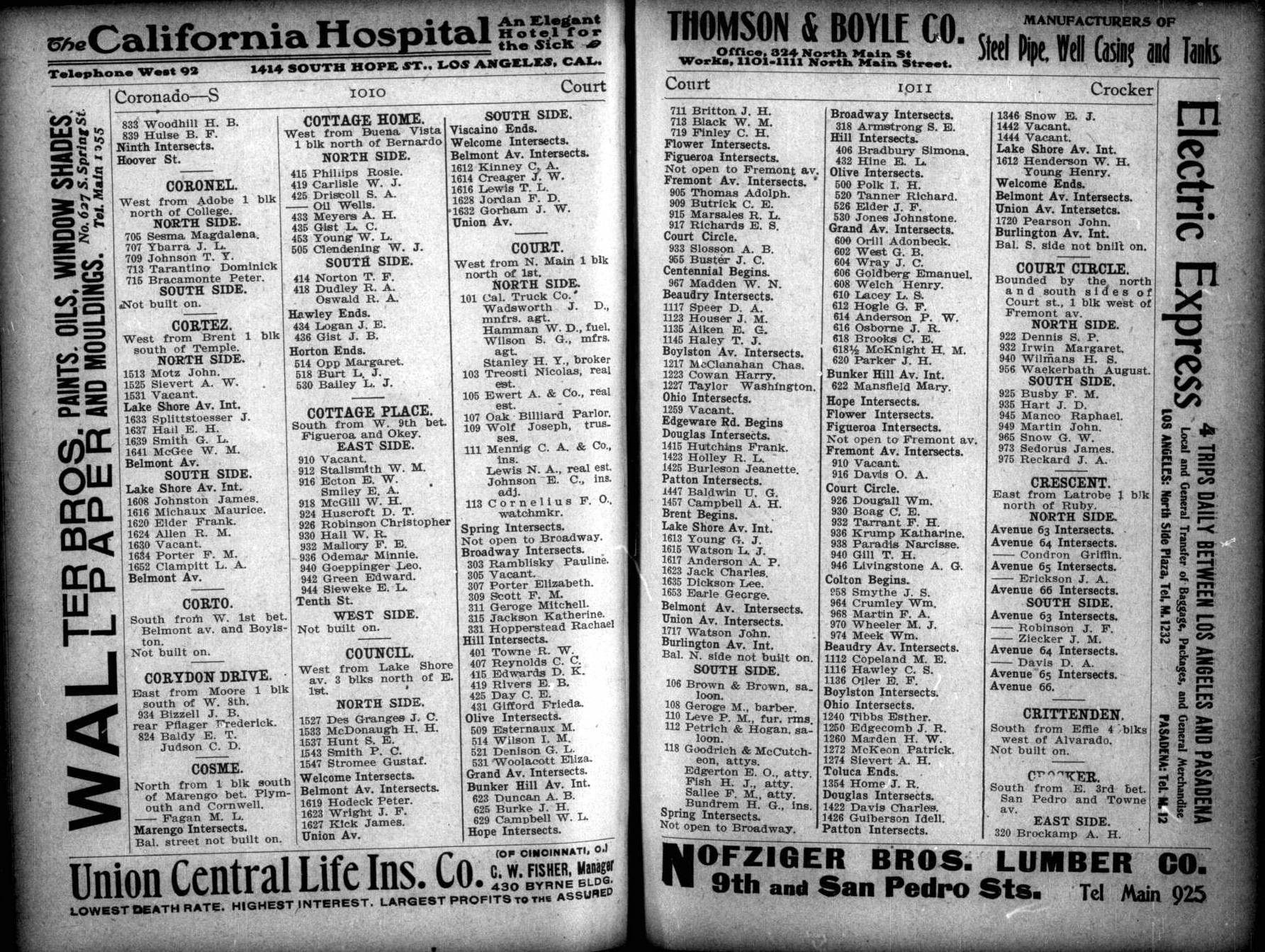 Document image missing. Admin needs to fix. 1901 Los Angeles City Directory. p1011. Street Directory. Court.jpg