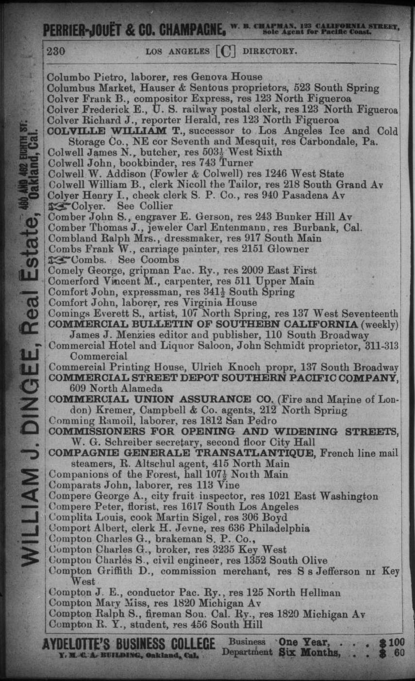 Document image missing. Admin needs to fix. 1893 Los Angeles City Directory p230. Complita.jpg