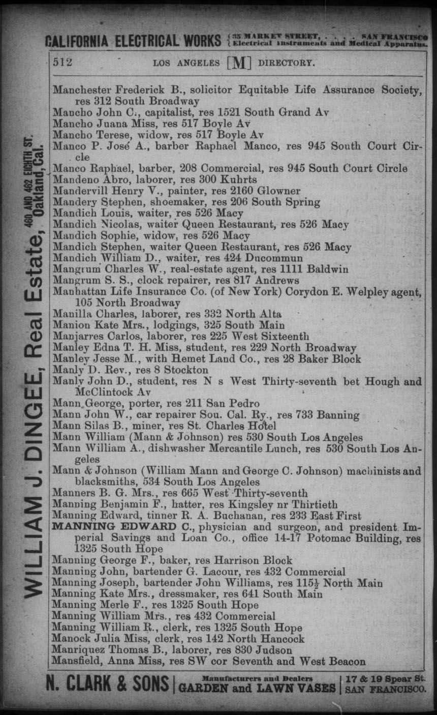 Document image missing. Admin needs to fix. 1893 Los Angeles City Directory p512. Mandich (4).jpg