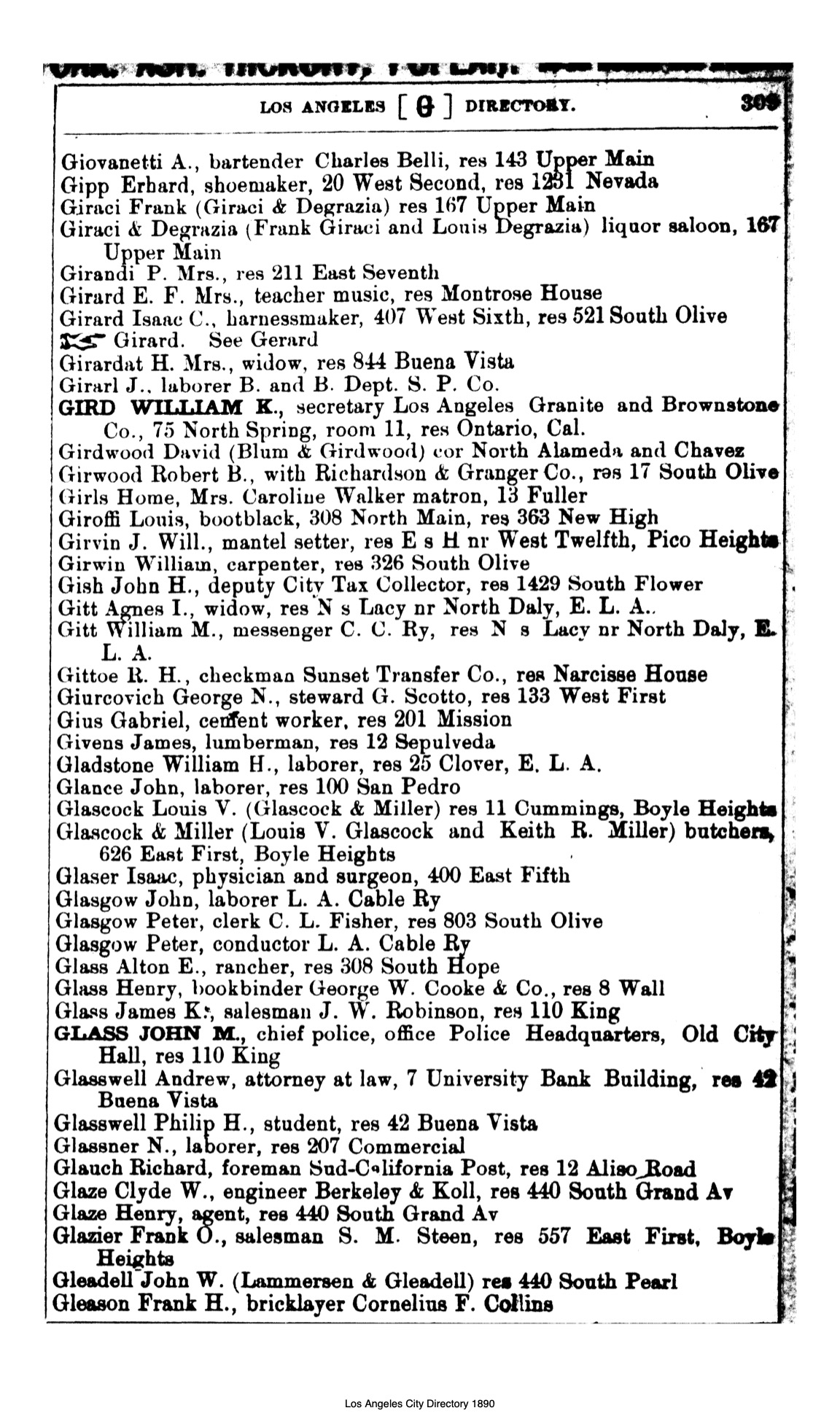 Document image missing. Admin needs to fix. 1890 Los Angeles City Directory-Corran. p369. Giurcovich.jpg