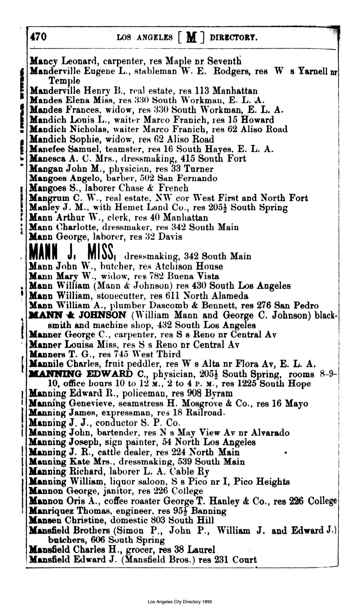 Document image missing. Admin needs to fix. 1890 Los Angeles City Directory-Corran. p470. Mandich.jpg