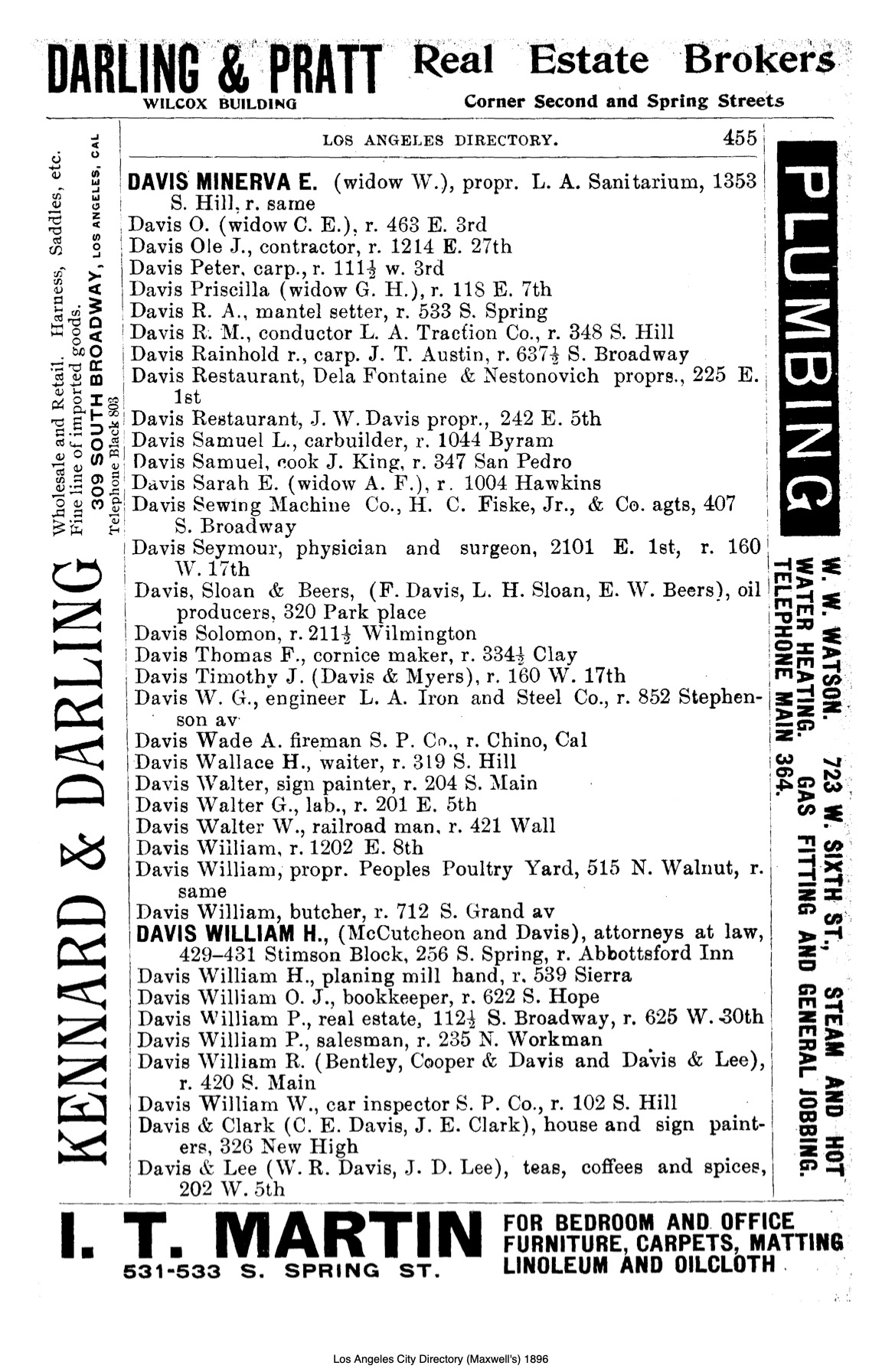 Document image missing. Admin needs to fix. 1896 Los Angeles City Directory. p455. Davis Restaurant. Nestonovich.jpg