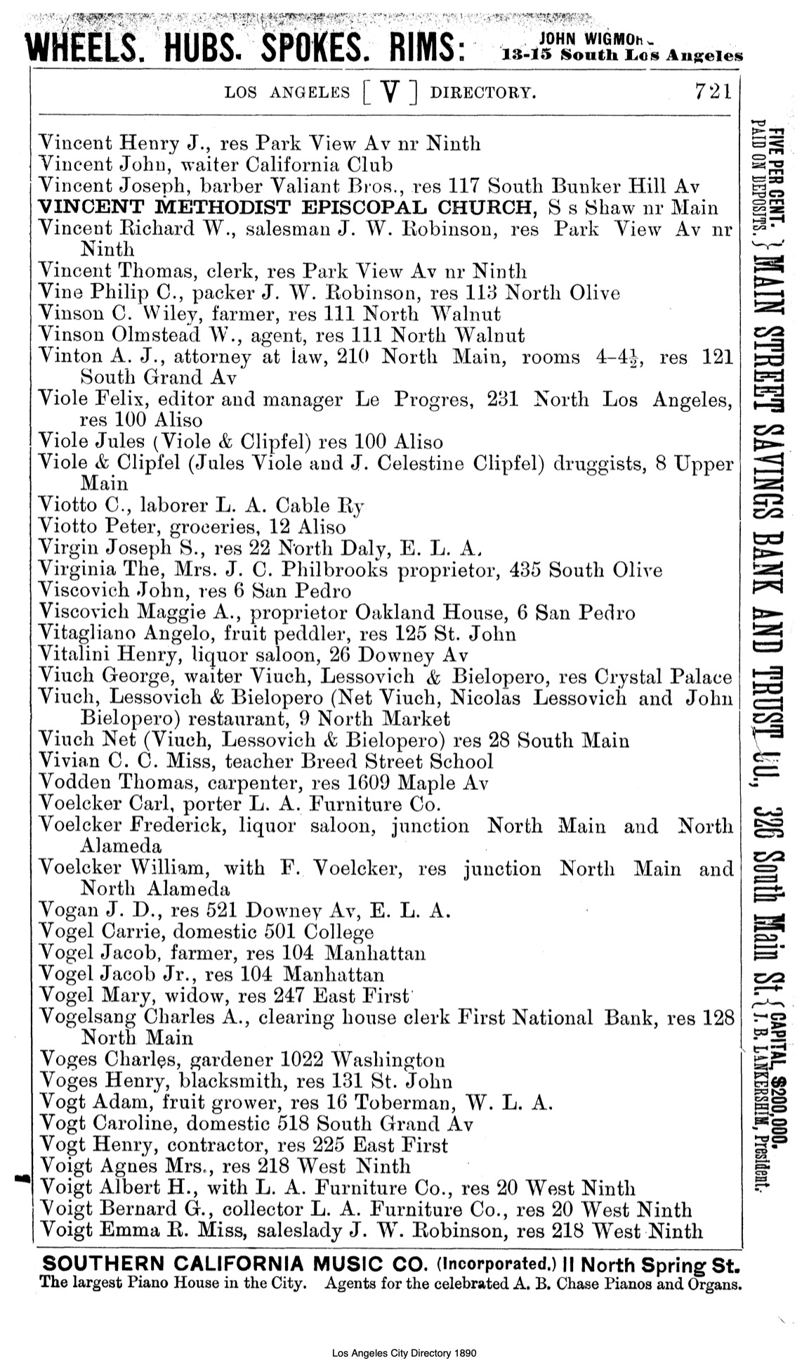 Document image missing. Admin needs to fix. 1890 Los Angeles City Directory-Corran. p721. Vuich.jpg