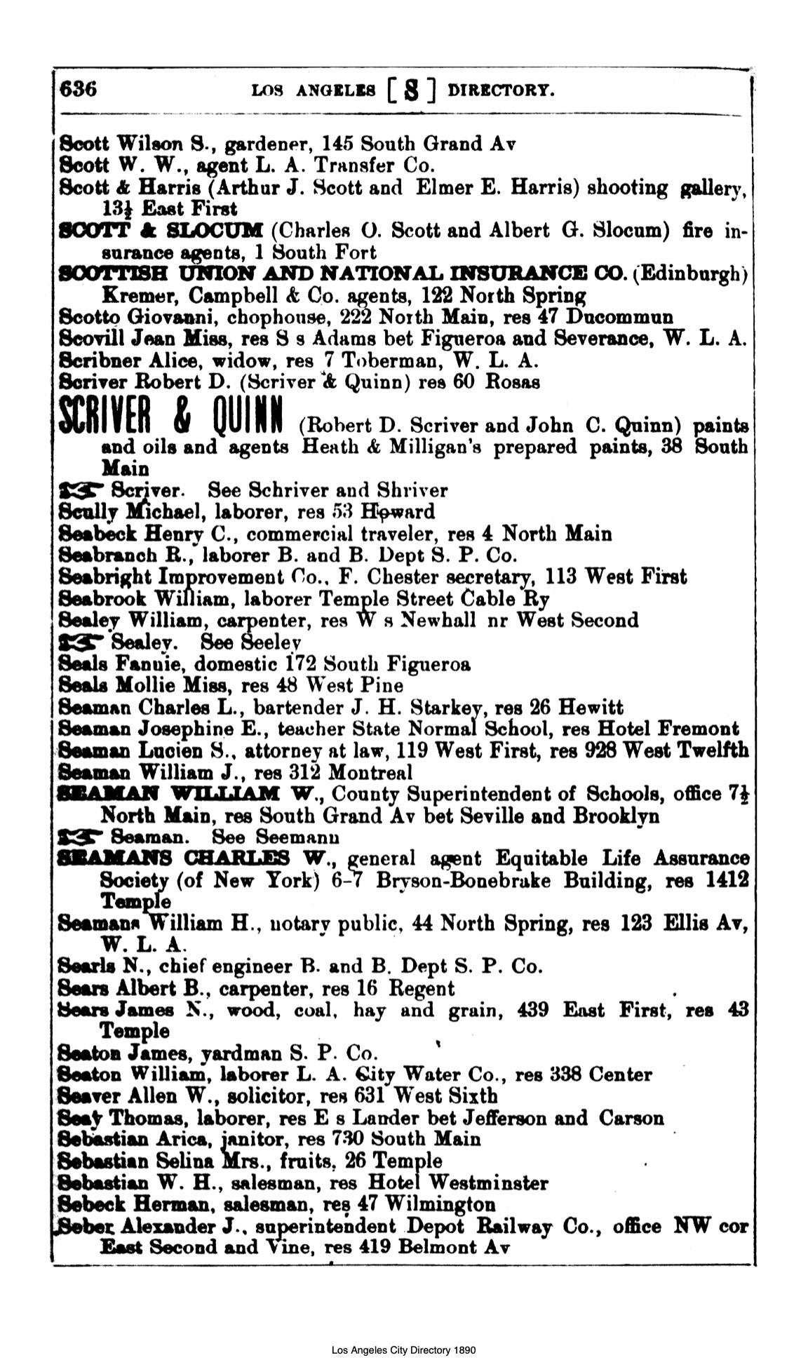 Document image missing. Admin needs to fix. 1890 Los Angeles City Directory-Corran. p636. Scotto.jpg