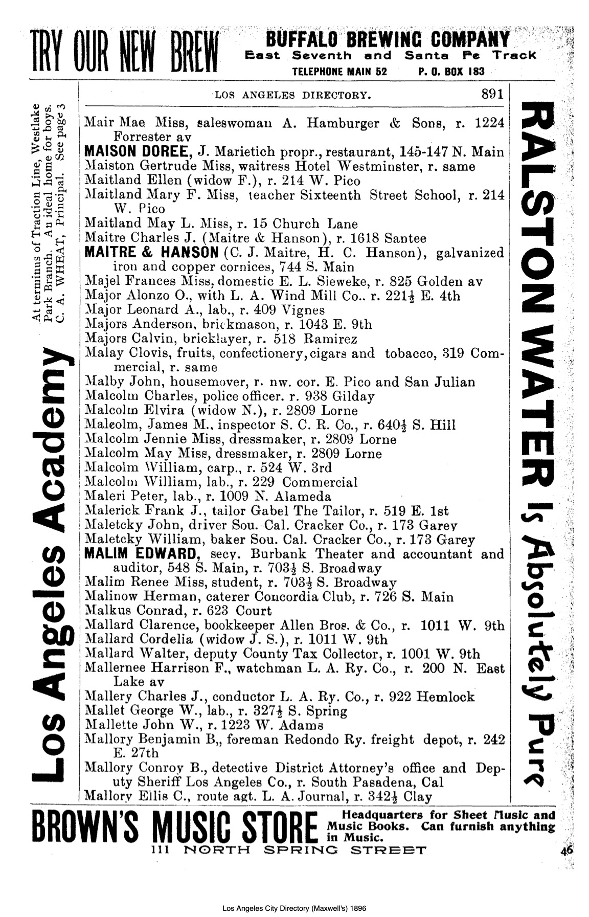 Document image missing. Admin needs to fix. 1896 Los Angeles City Directory. p891. Maison Doree..jpg