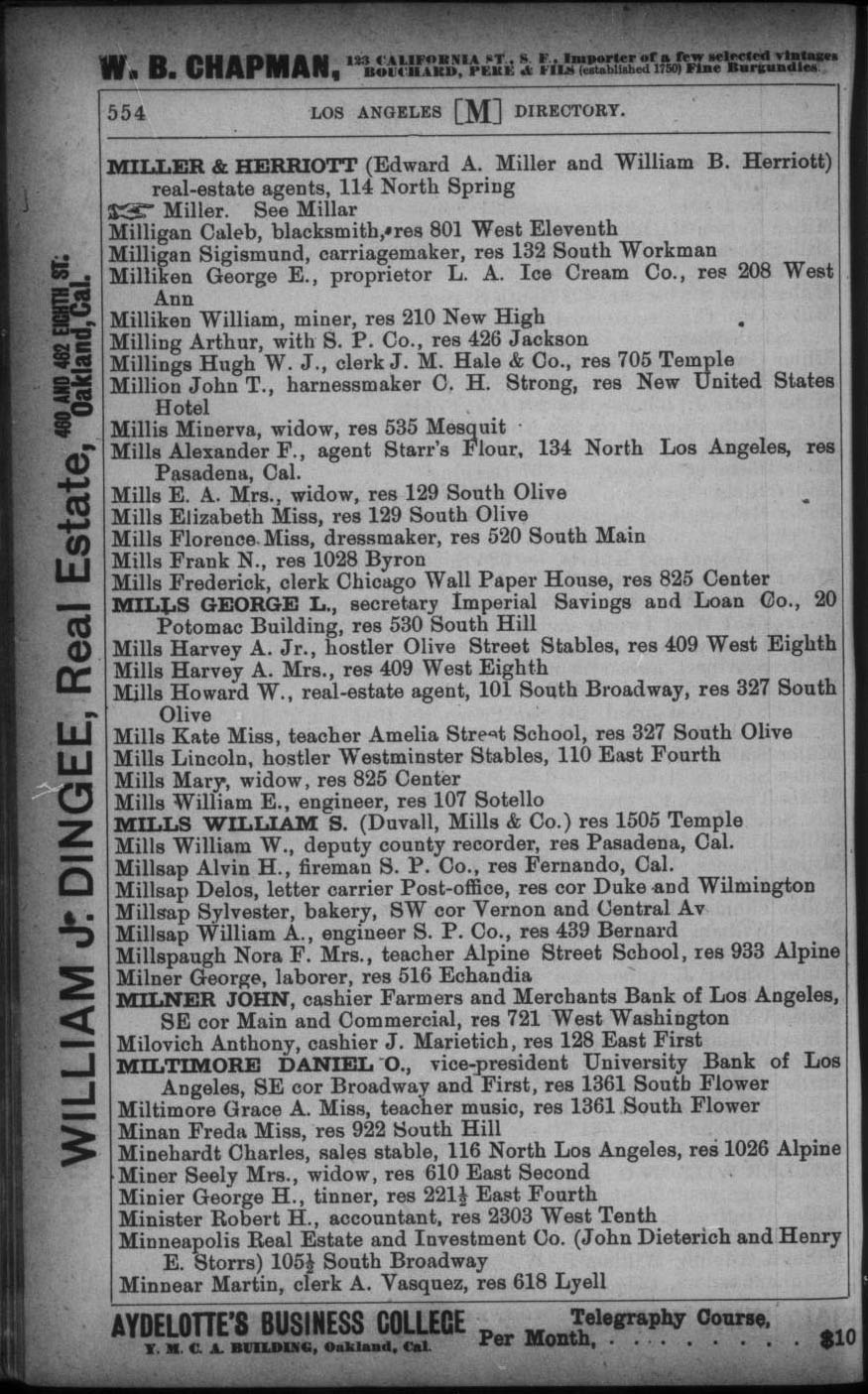 Document image missing. Admin needs to fix. 1893 Los Angeles City Directory p554. Milovich.jpg