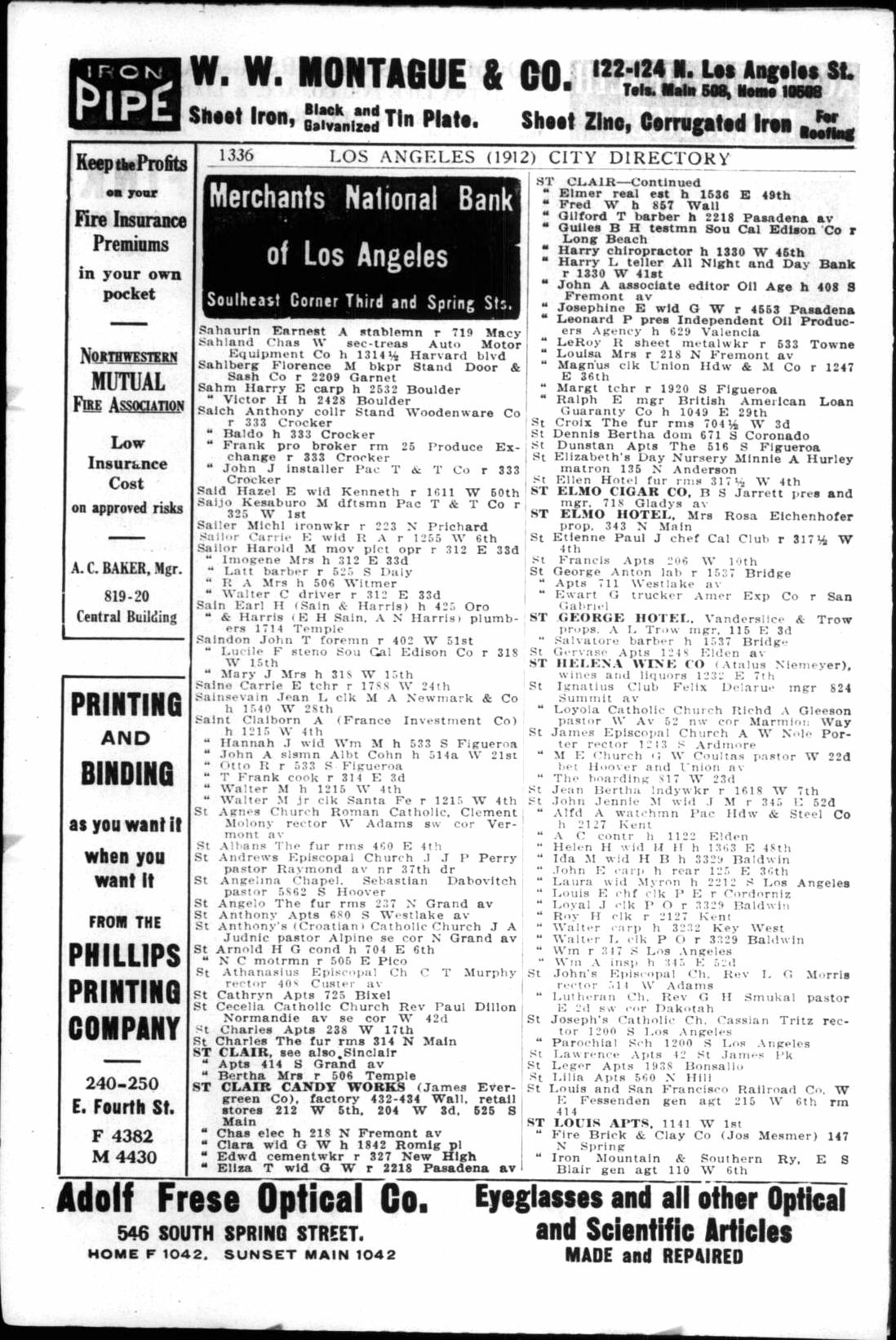 Document image missing. Admin needs to fix. 1912 Los Angeles City Directory. p1336 Saich.jpg