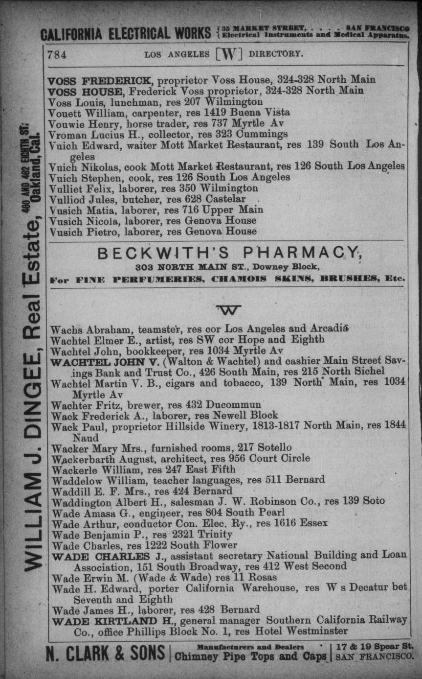 Document image missing. Admin needs to fix. 1893 Los Angeles City Directory p783. Vuich.jpg