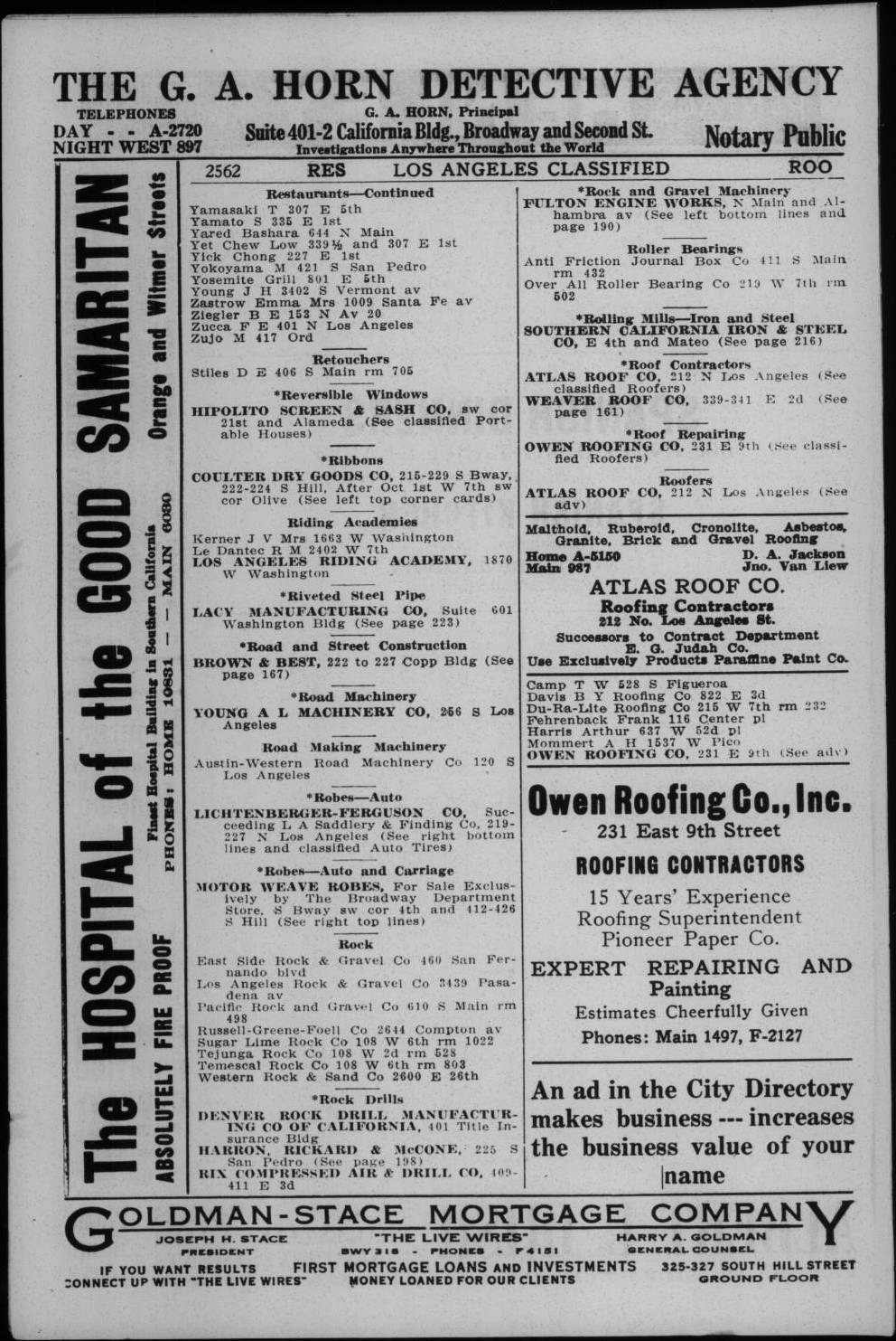 Document image missing. Admin needs to fix. 1917 Los Angeles City Directory. p2562. Restaurants.jpg