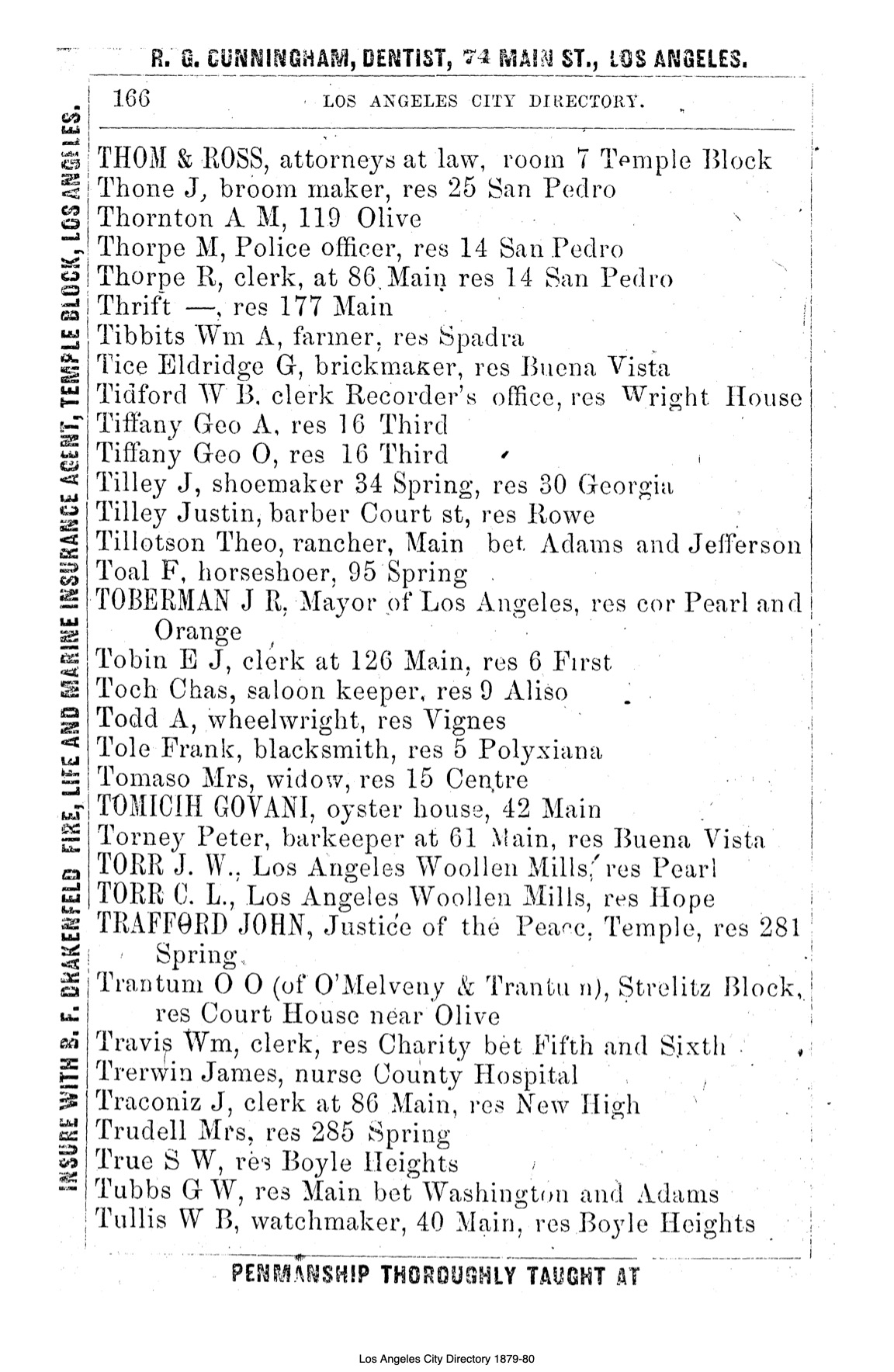 Document image missing. Admin needs to fix. 1879-80 LA City Directory.Morris&Wright. p166. Tomicih.jpg