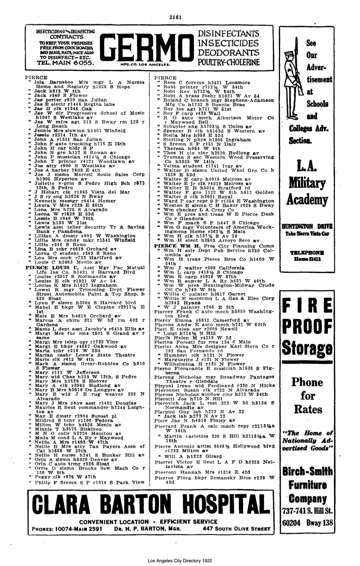 Document image missing. Admin needs to fix. 1922 Los Angeles City Directory. p2161. Pierovich.jpg