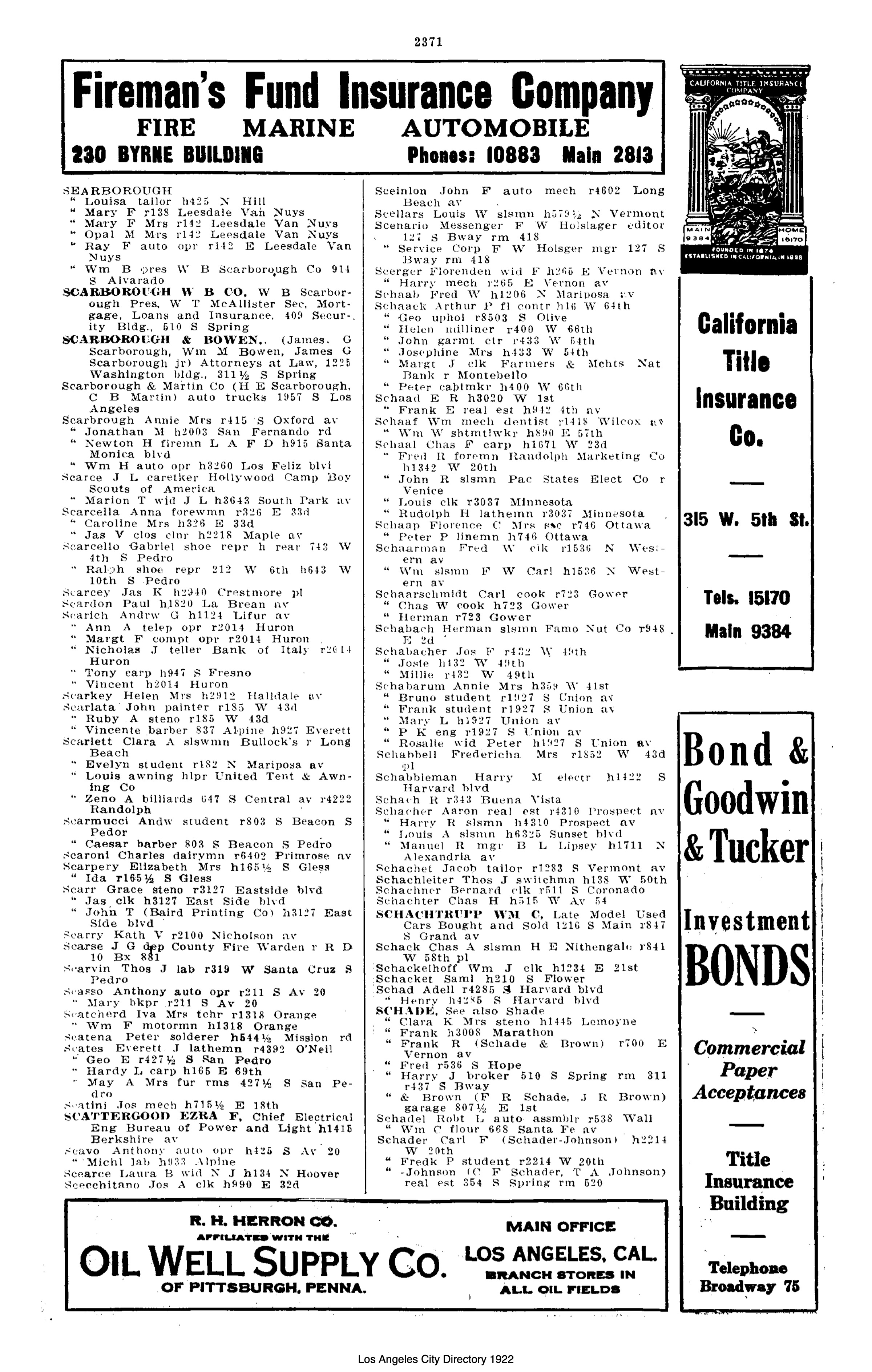 Document image missing. Admin needs to fix. 1922 Los Angeles City Directory. p2371. Scarich.jpg