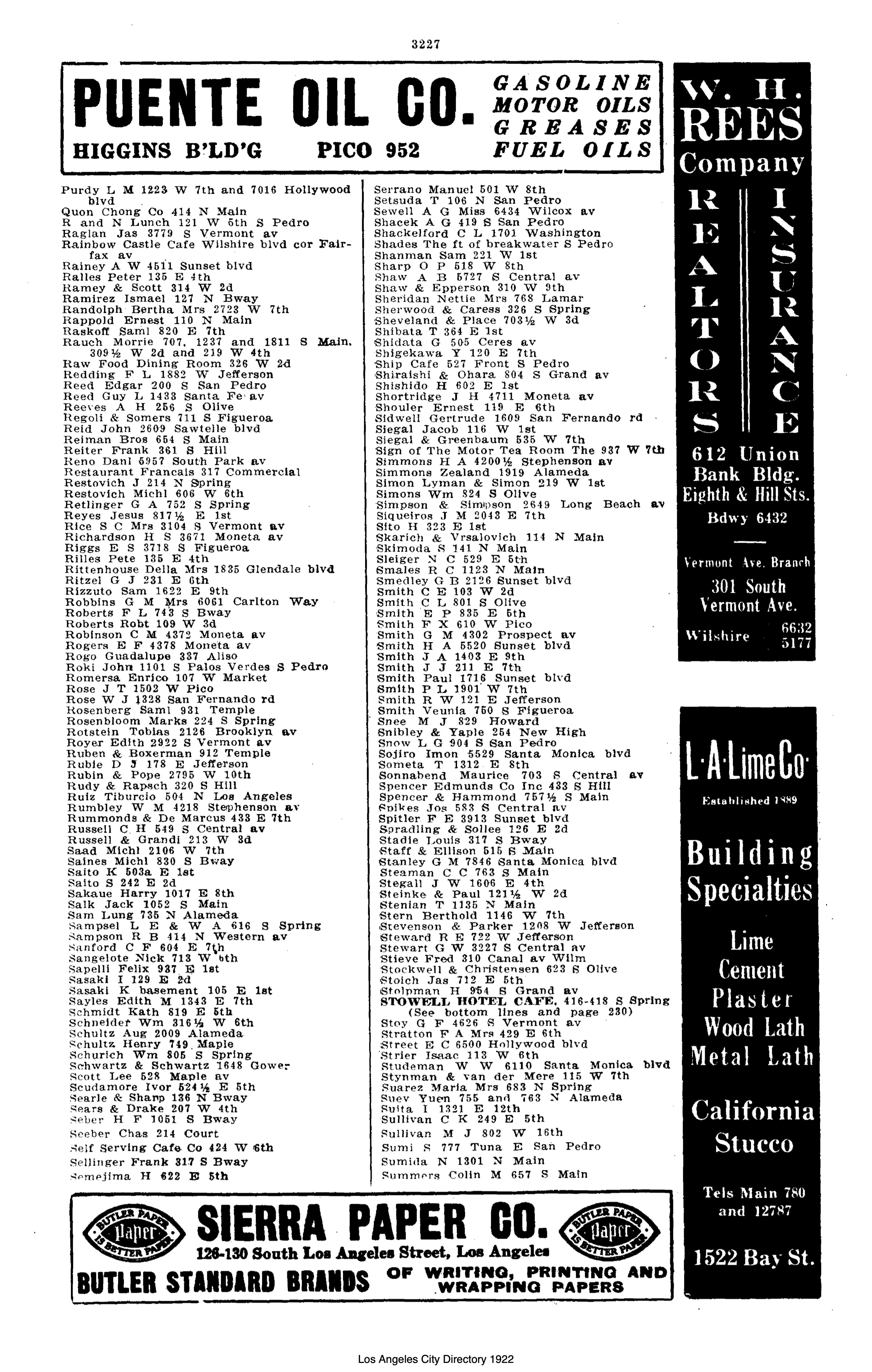 Document image missing. Admin needs to fix. 1922 Los Angeles City Directory. p3227. Restaurants.jpg