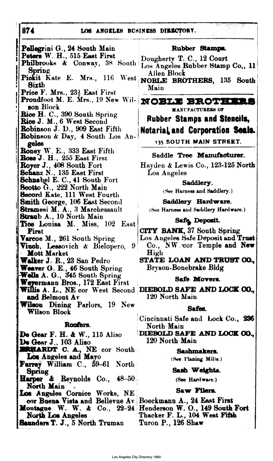 Document image missing. Admin needs to fix. 1890 Los Angeles City Directory-Corran. p874. Restaurants.jpg