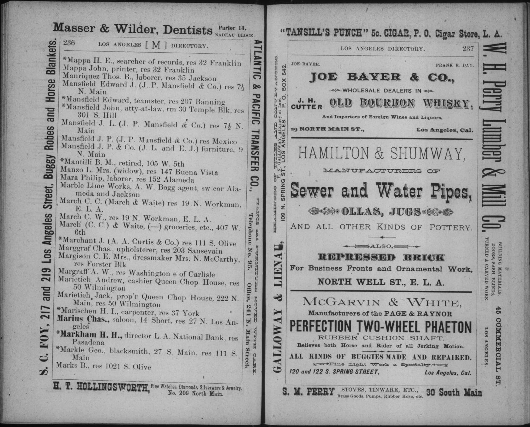 Document image missing. Admin needs to fix. 1884-1885. Los Angeles City and Country Directory. p236. Atwood. Marietich. Jack & Andrew.jpg