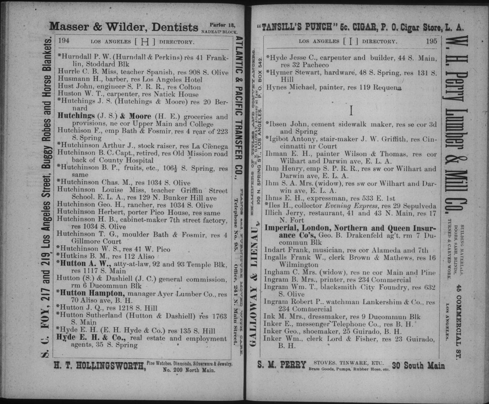 Document image missing. Admin needs to fix. 1884-1885. Los Angeles City and Country Directory. p195. Atwood. Illich resto and resid.jpg