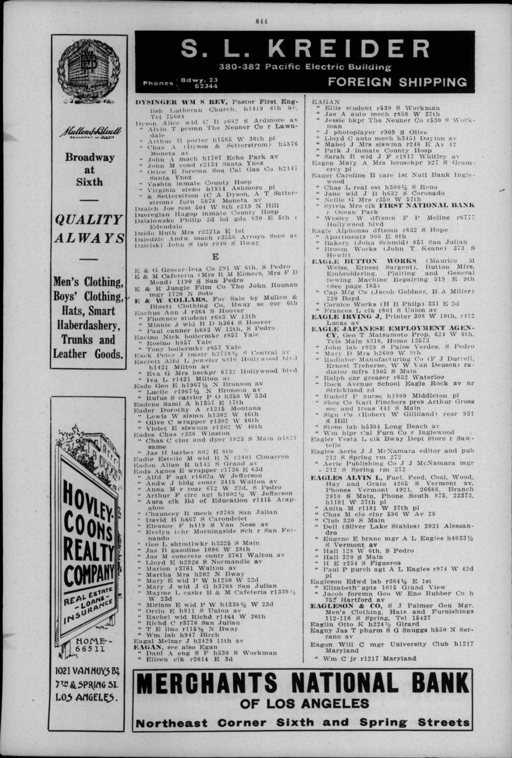 Document image missing. Admin needs to fix. 1920 Los Angeles City Directory. p844. Dzaich.jpg