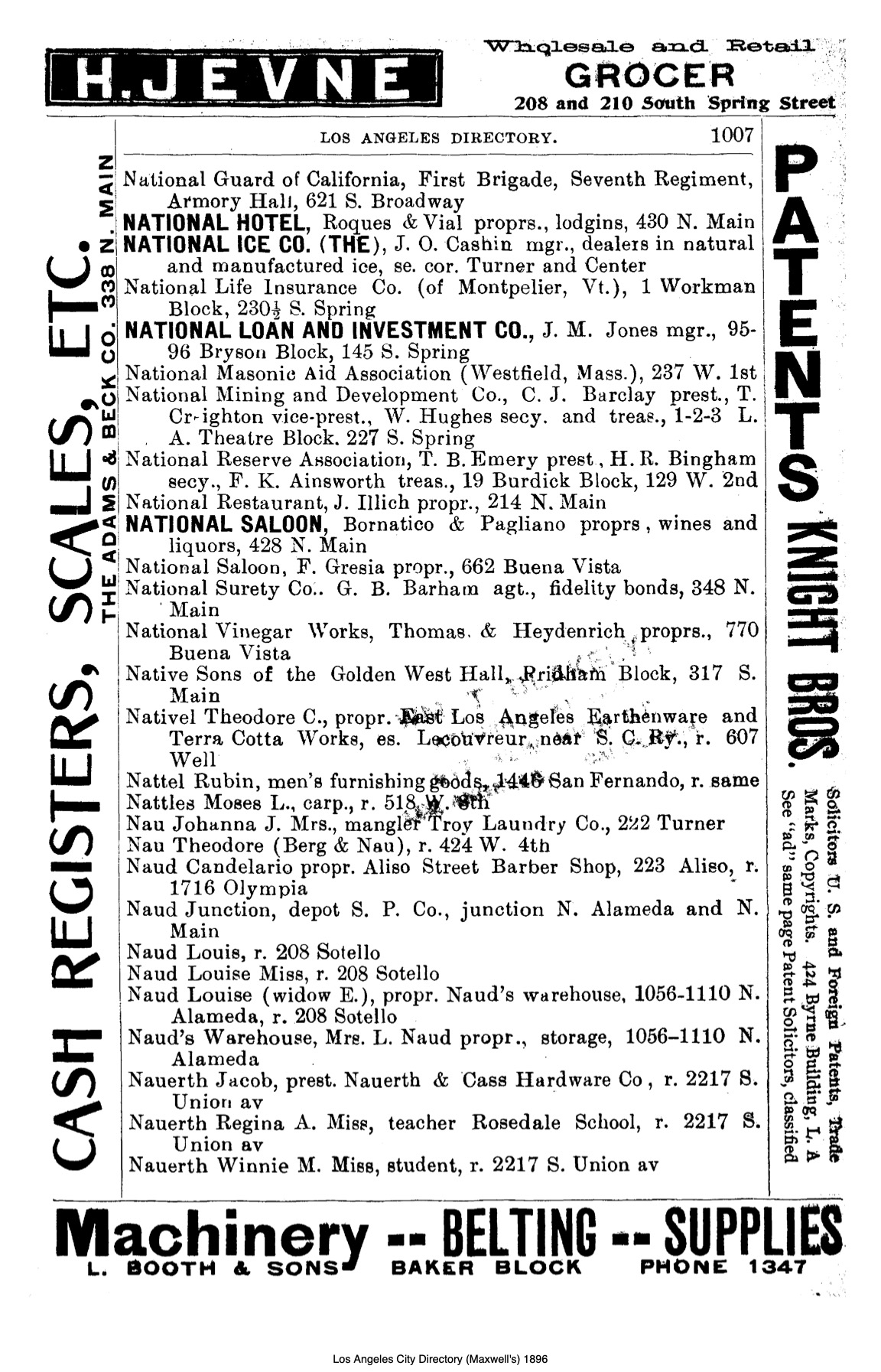 Document image missing. Admin needs to fix. 1896 Los Angeles City Directory. p1007. National Restaurant.jpg