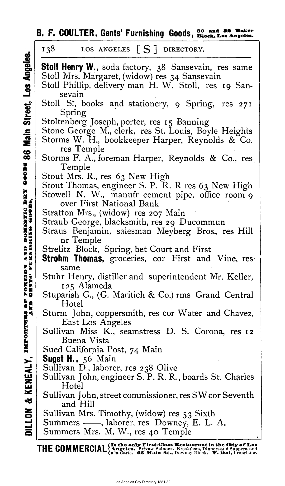 Document image missing. Admin needs to fix. 1881-2 Los Angeles City Directory. p138. Stuparish.png