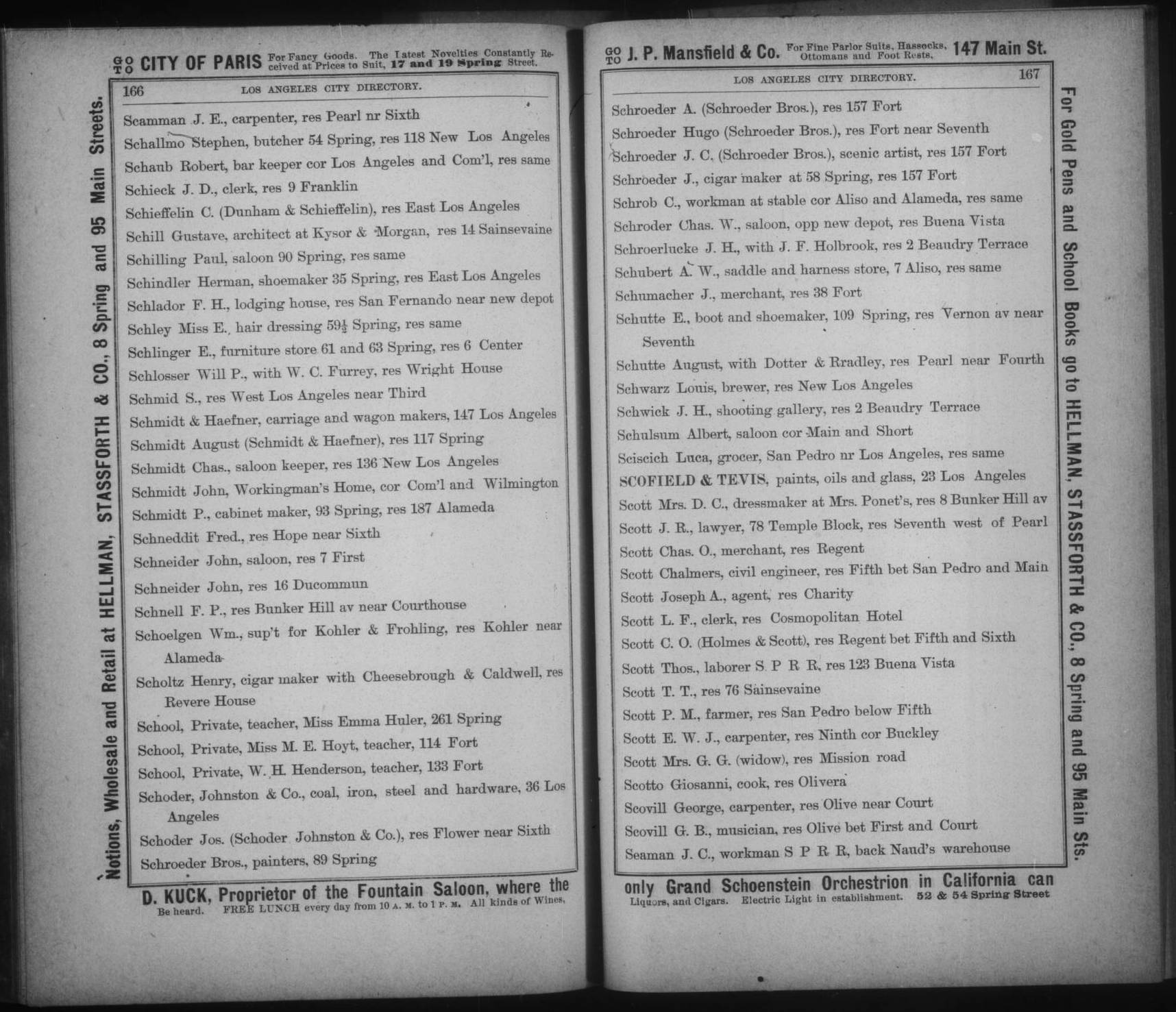 Document image missing. Admin needs to fix. 1883-1884 Los Angeles and Santa Ana Valley, Los Angeles Directory Publishing Co. p167. Scotto.jpg