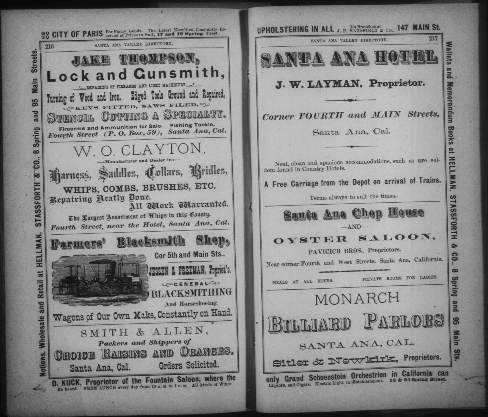 Document image missing. Admin needs to fix. 1883-1884 Los Angeles and Santa Ana Valley, Los Angeles Directory Publishing Co. p217 Pavicich Bros resto in Santa Ana.jpg