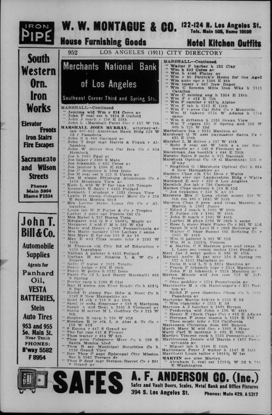 Document image missing. Admin needs to fix. 1911 Los Angeles City Directory. p952. Martich.jpg