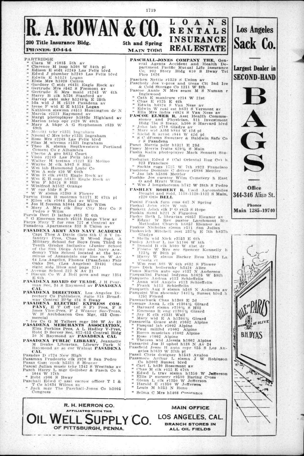 Document image missing. Admin needs to fix. 1920 Los Angeles City Directory. p1517. Paskovich.jpg