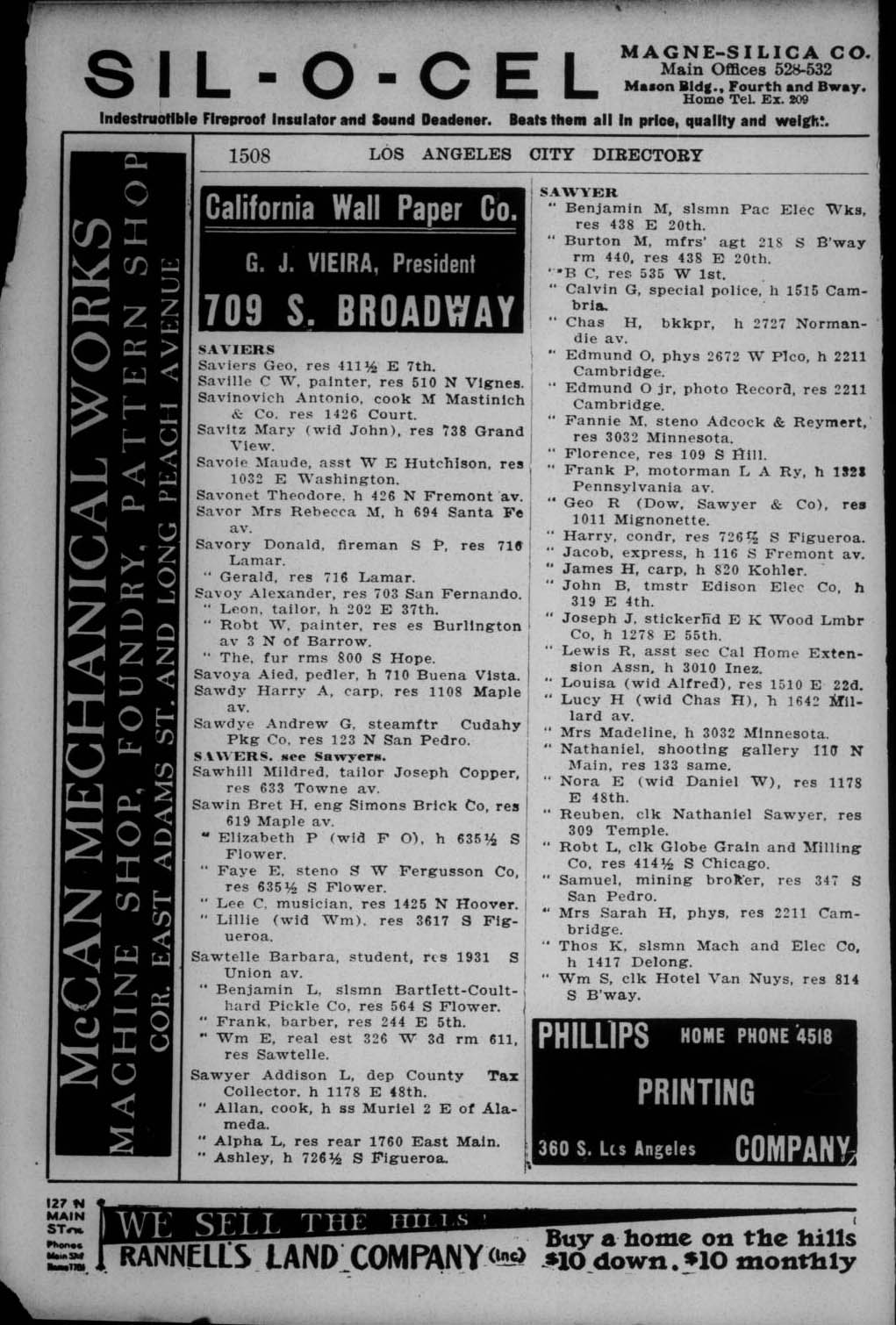 Document image missing. Admin needs to fix. 1906 Los Angeles City Directory (Co.). p1508. Savinovich.jpg