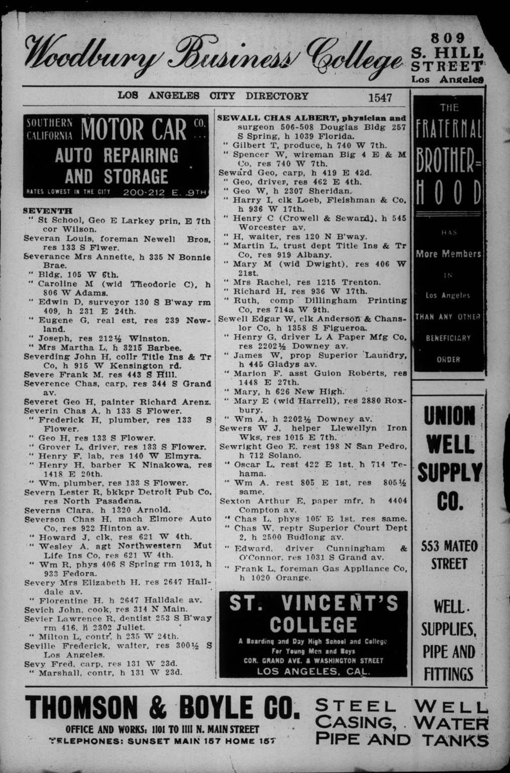 Document image missing. Admin needs to fix. 1906 Los Angeles City Directory (Co.). p1547. Sevich.jpg