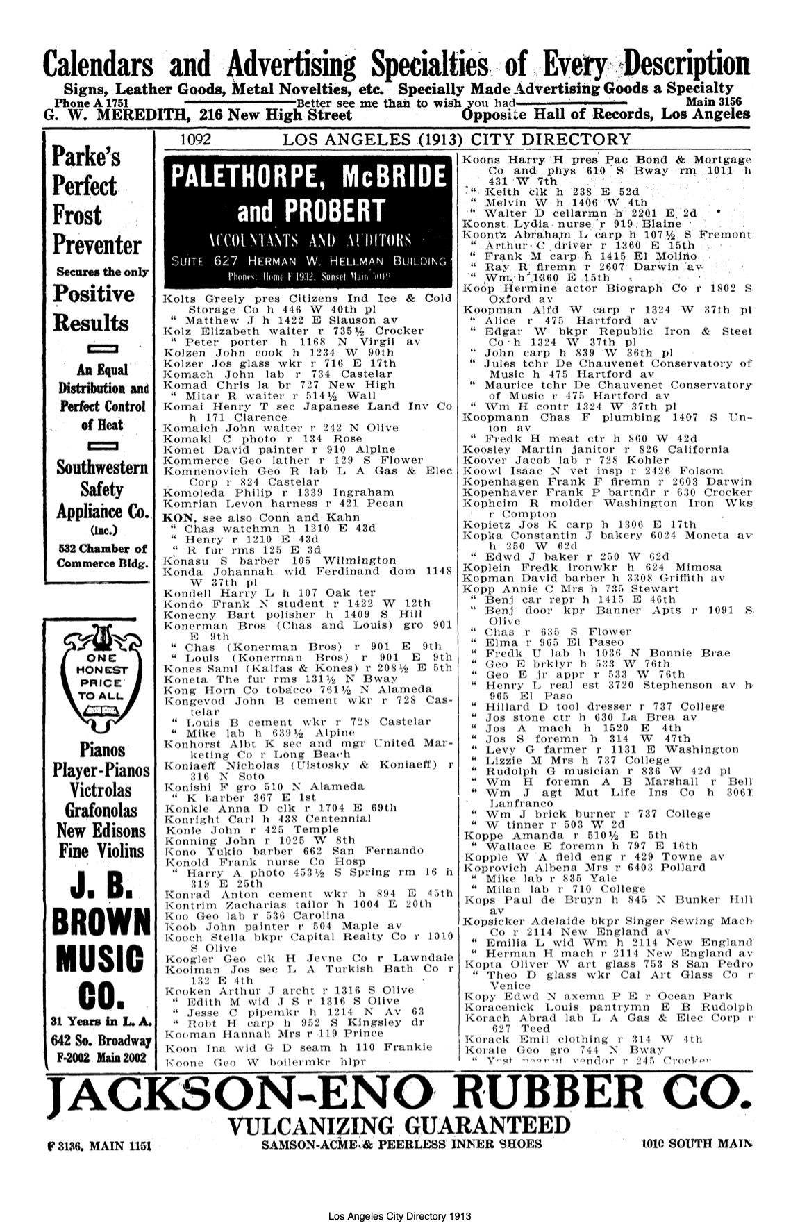 Document image missing. Admin needs to fix. 1913 Los Angeles City Directory. p1092. Komad.jpg