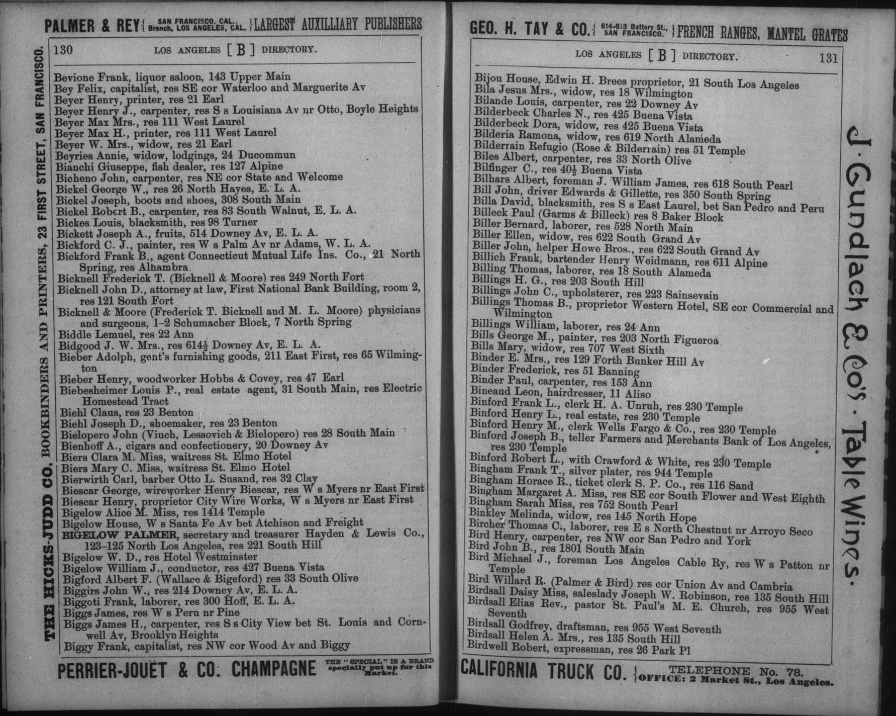 Document image missing. Admin needs to fix. 1888 Los Angeles City Directory. Corran. p130 Bielopero.jpg