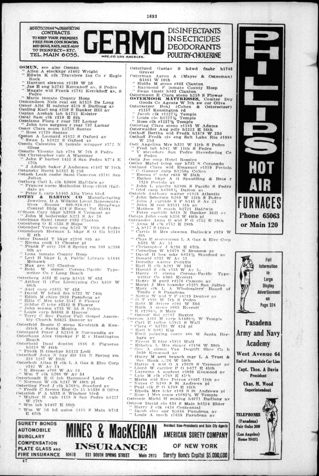 Document image missing. Admin needs to fix. 1920 Los Angeles City Directory. p1693. Ostoich (6).jpg