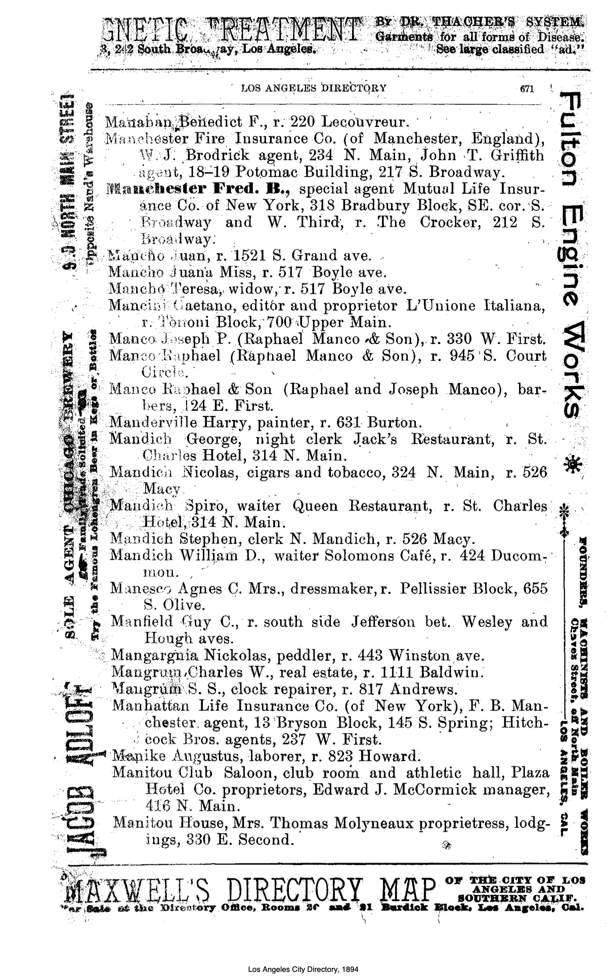 Document image missing. Admin needs to fix. 1894 Los Angeles City Directory-Maxwell. p671. Mandich.jpg