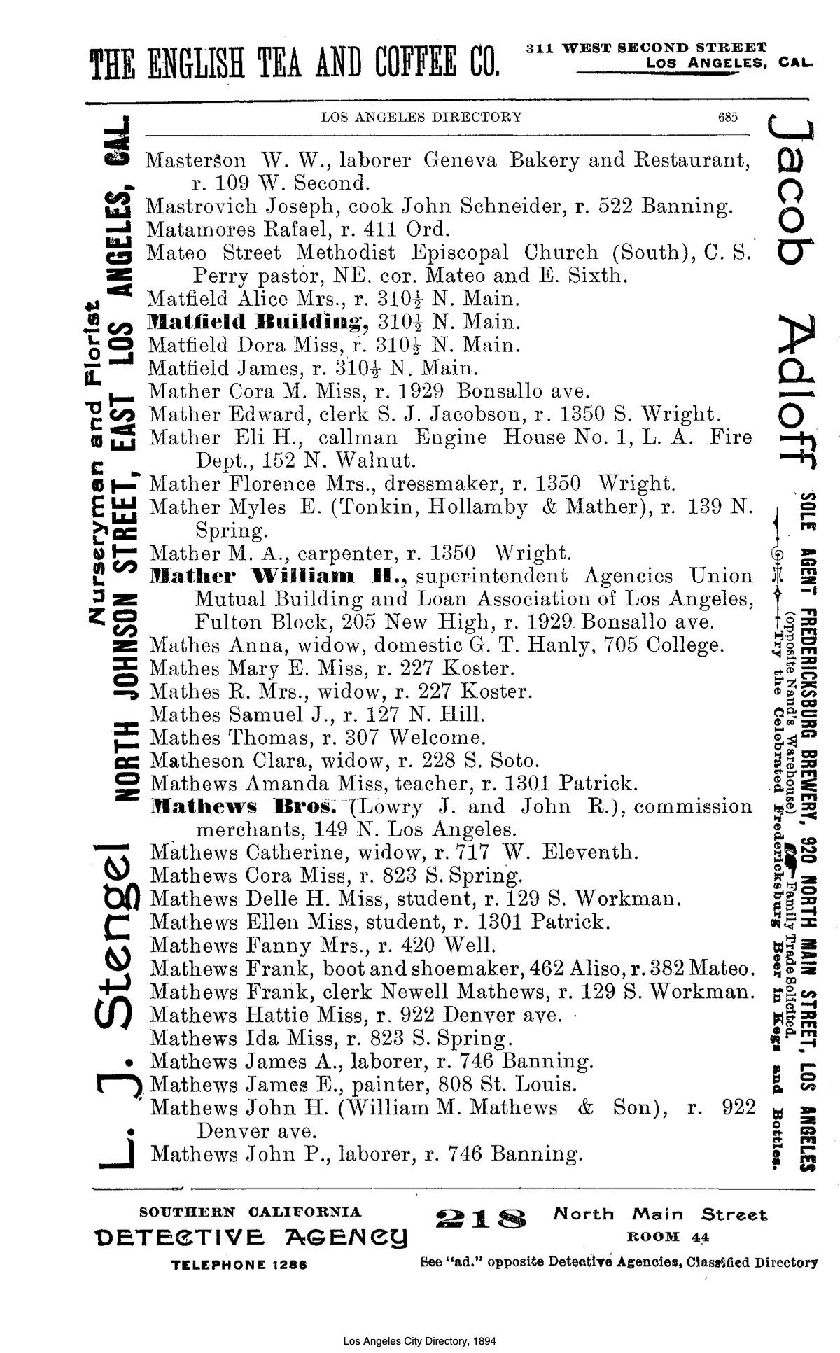 Document image missing. Admin needs to fix. 1894 Los Angeles City Directory-Maxwell. p685. Mastrovich.jpg