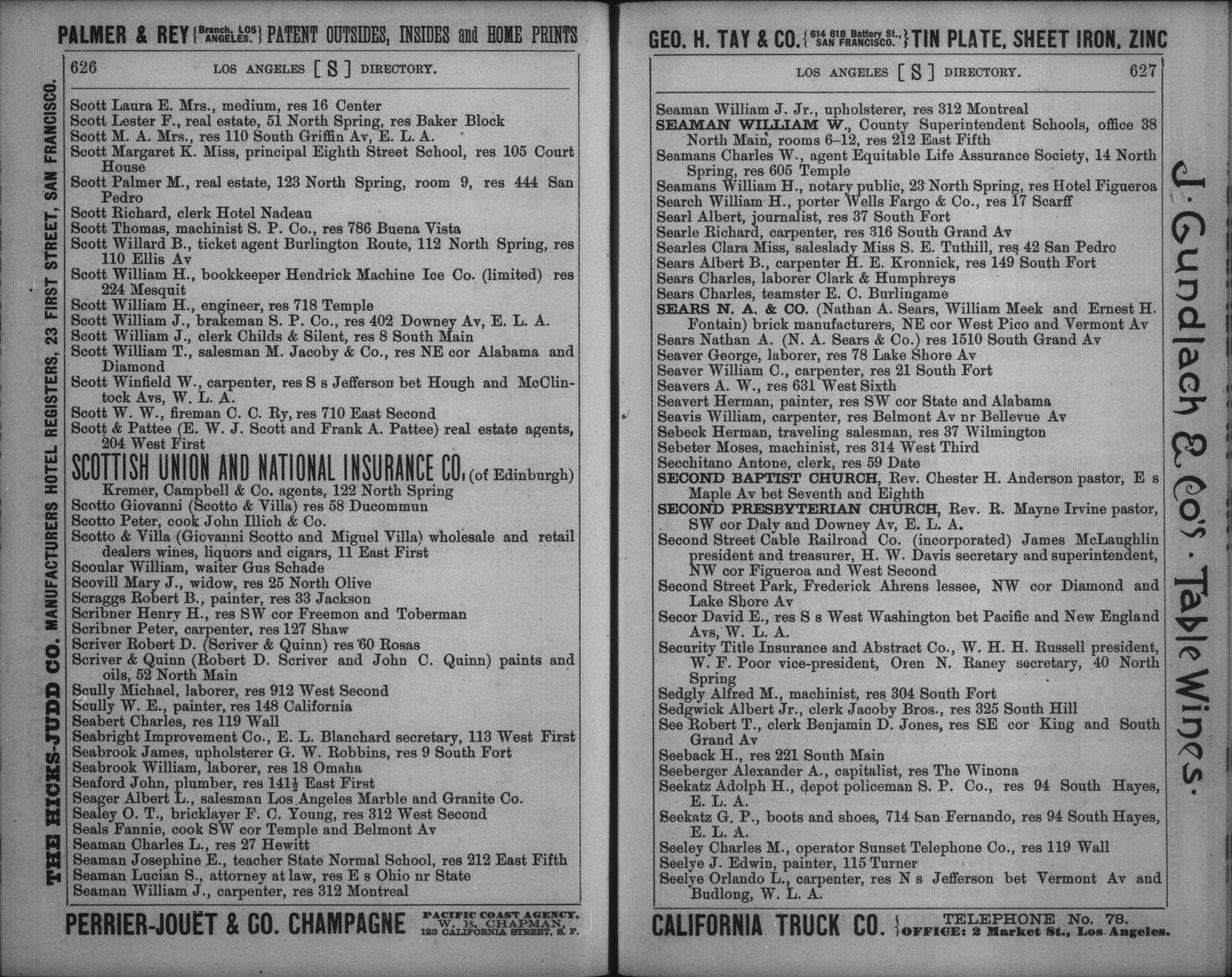 Document image missing. Admin needs to fix. 1888 Los Angeles City Directory. Corran. p626 Peter Scotto cook.jpg