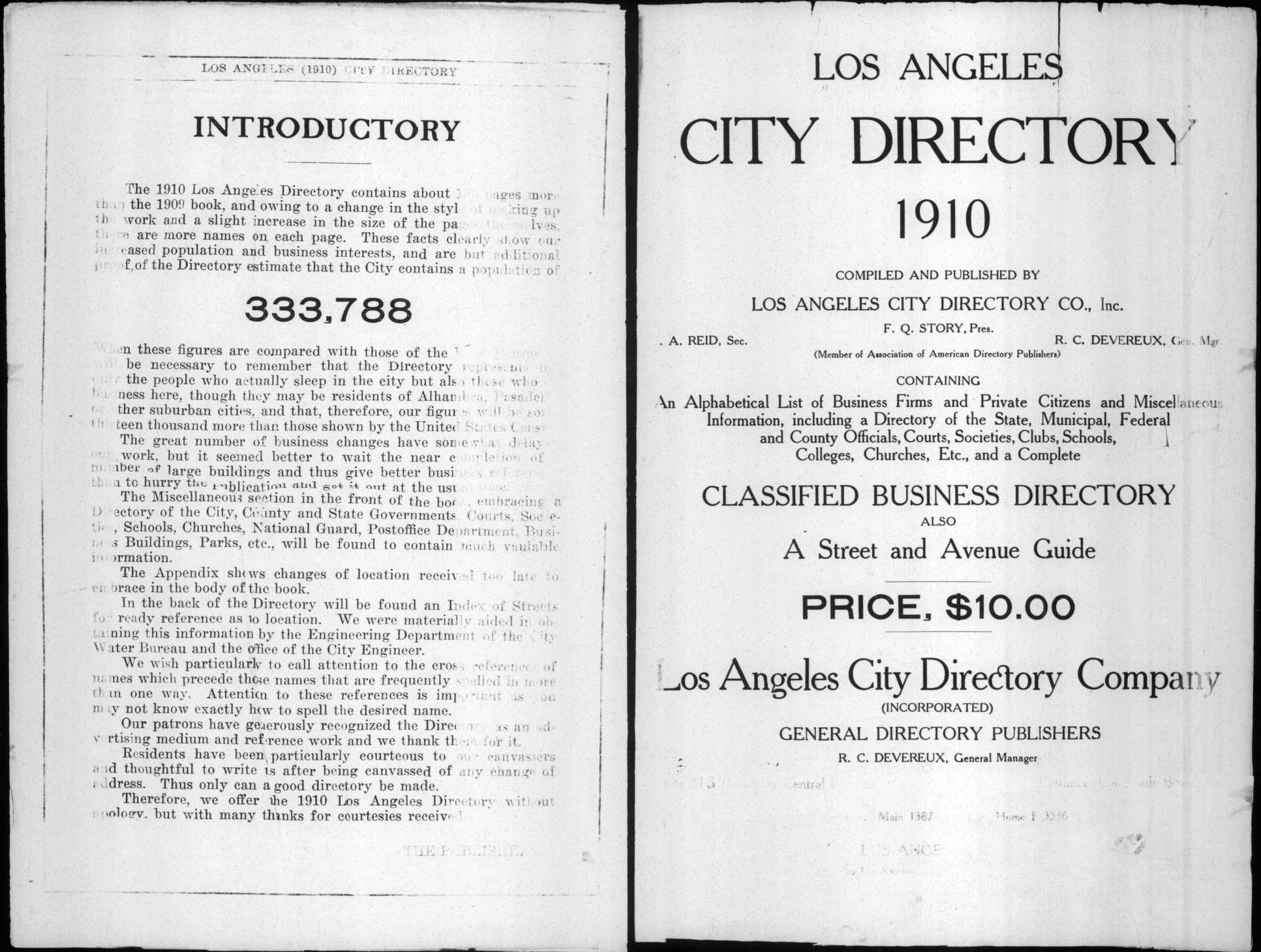 Document image missing. Admin needs to fix. 1910 Los Angeles City Directory. p. Intro and Title.jpg