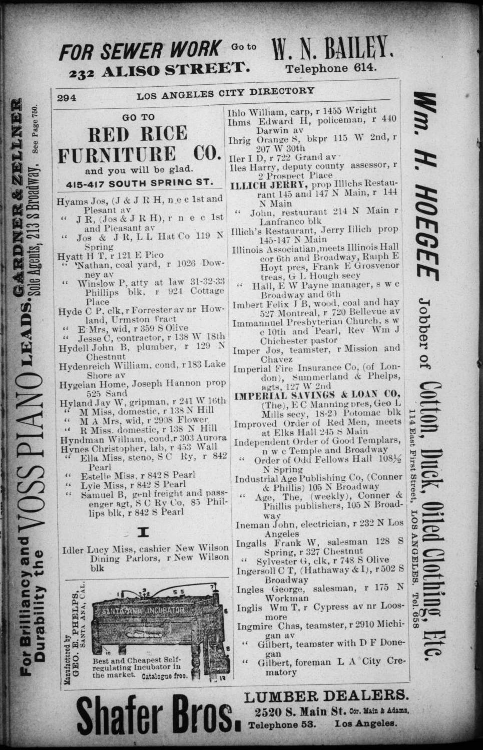 Document image missing. Admin needs to fix. 1892 Los Angeles City Directory. p294 Illich.jpg