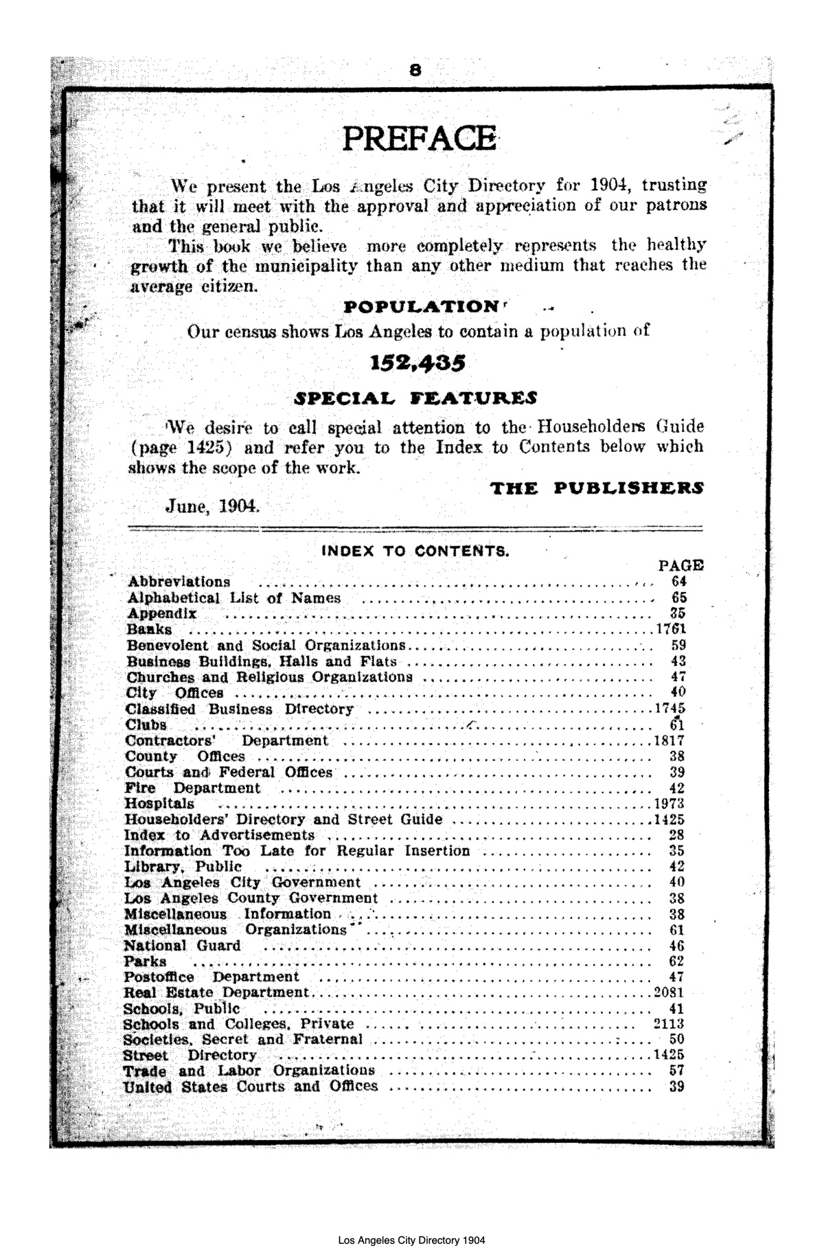 Document image missing. Admin needs to fix. 1904 Los Angeles City Directory. p8. Preface.jpg