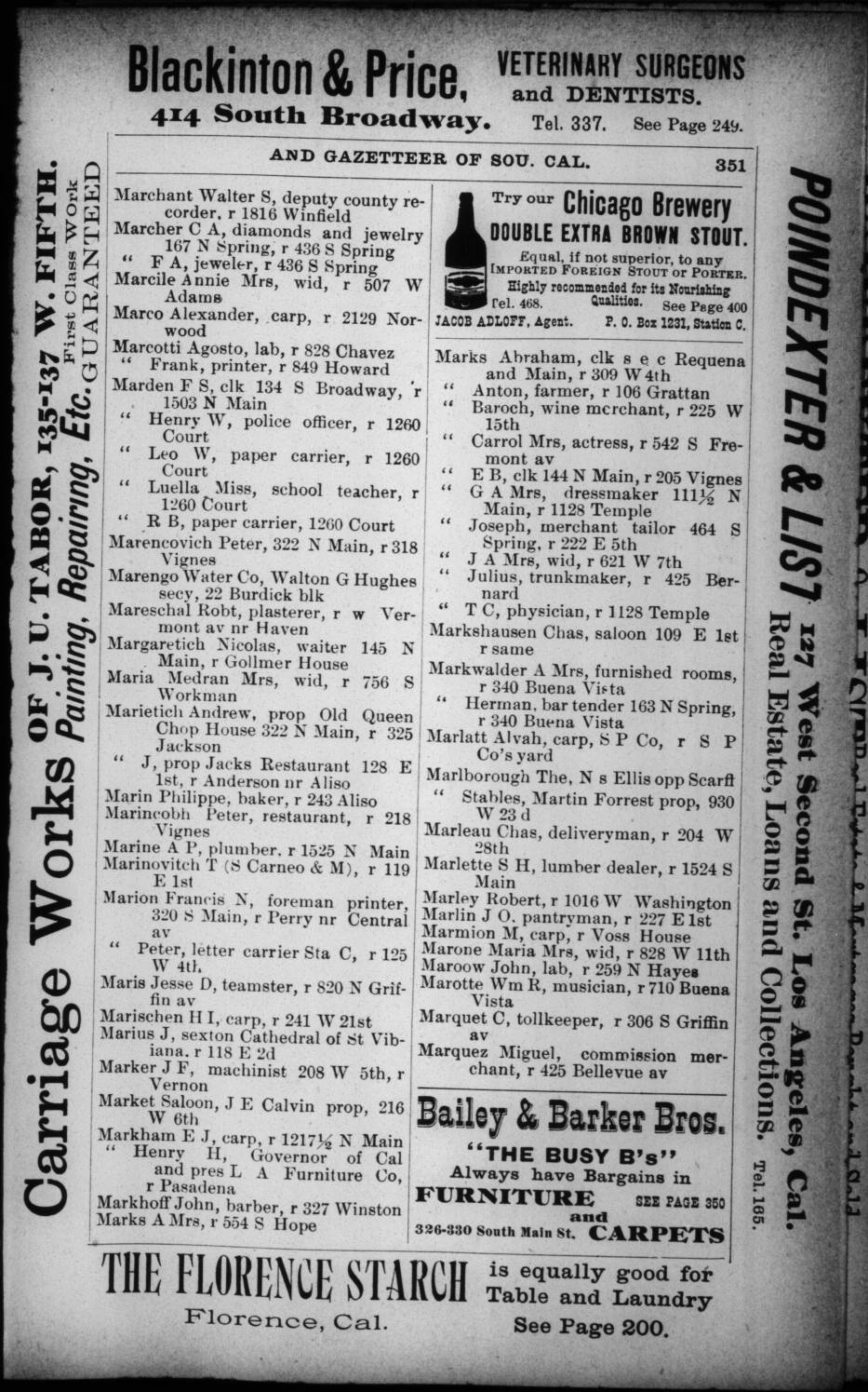 Document image missing. Admin needs to fix. 1892 Los Angeles City Directory. p351. Marietich-Andrew jr and Jack. .jpg