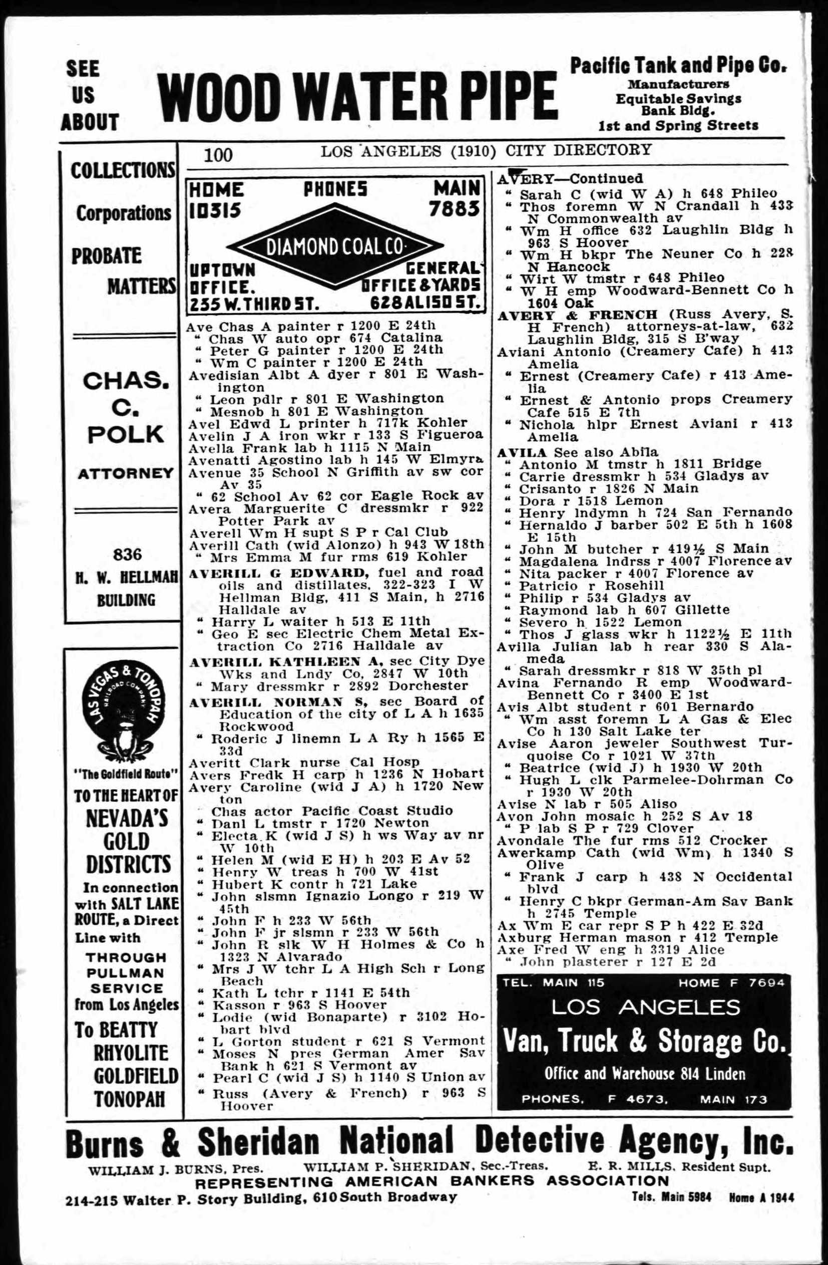 Document image missing. Admin needs to fix. 1910 Los Angeles City Directory. p100. Aviani.jpg