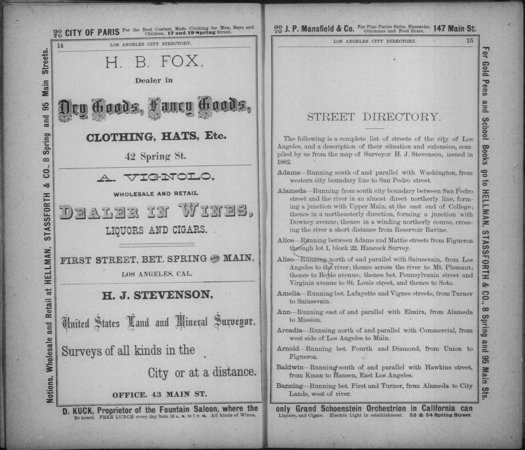 Document image missing. Admin needs to fix. 1883-1884 Los Angeles and Santa Ana Valley, Los Angeles Directory Publishing Co. p15. Street Directory.jpg