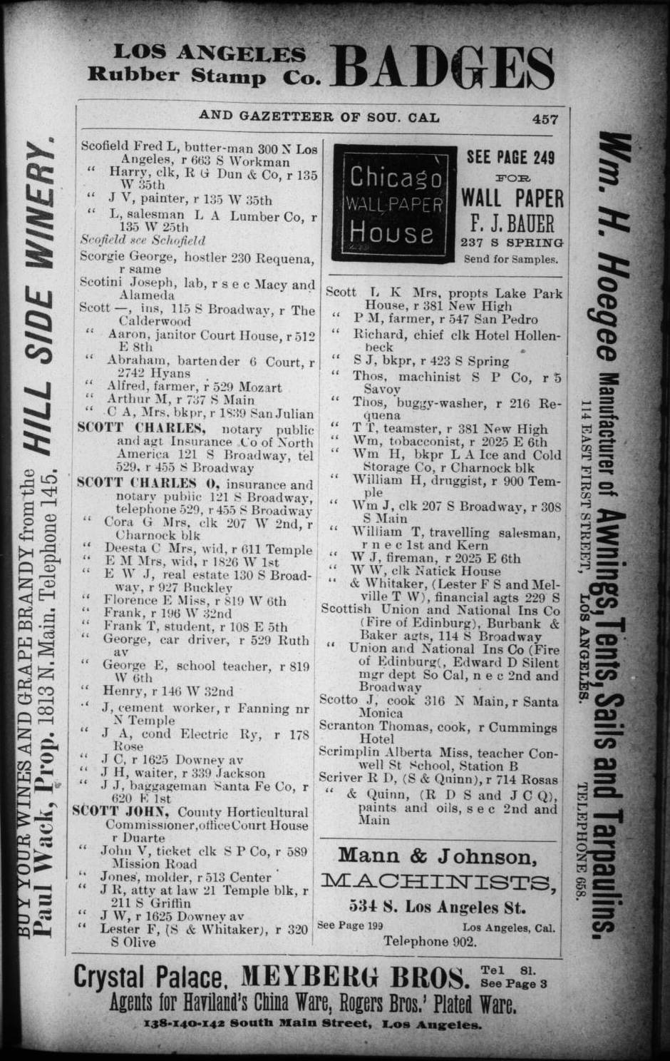 Document image missing. Admin needs to fix. 1892 Los Angeles City Directory. p452. Scotto.jpg