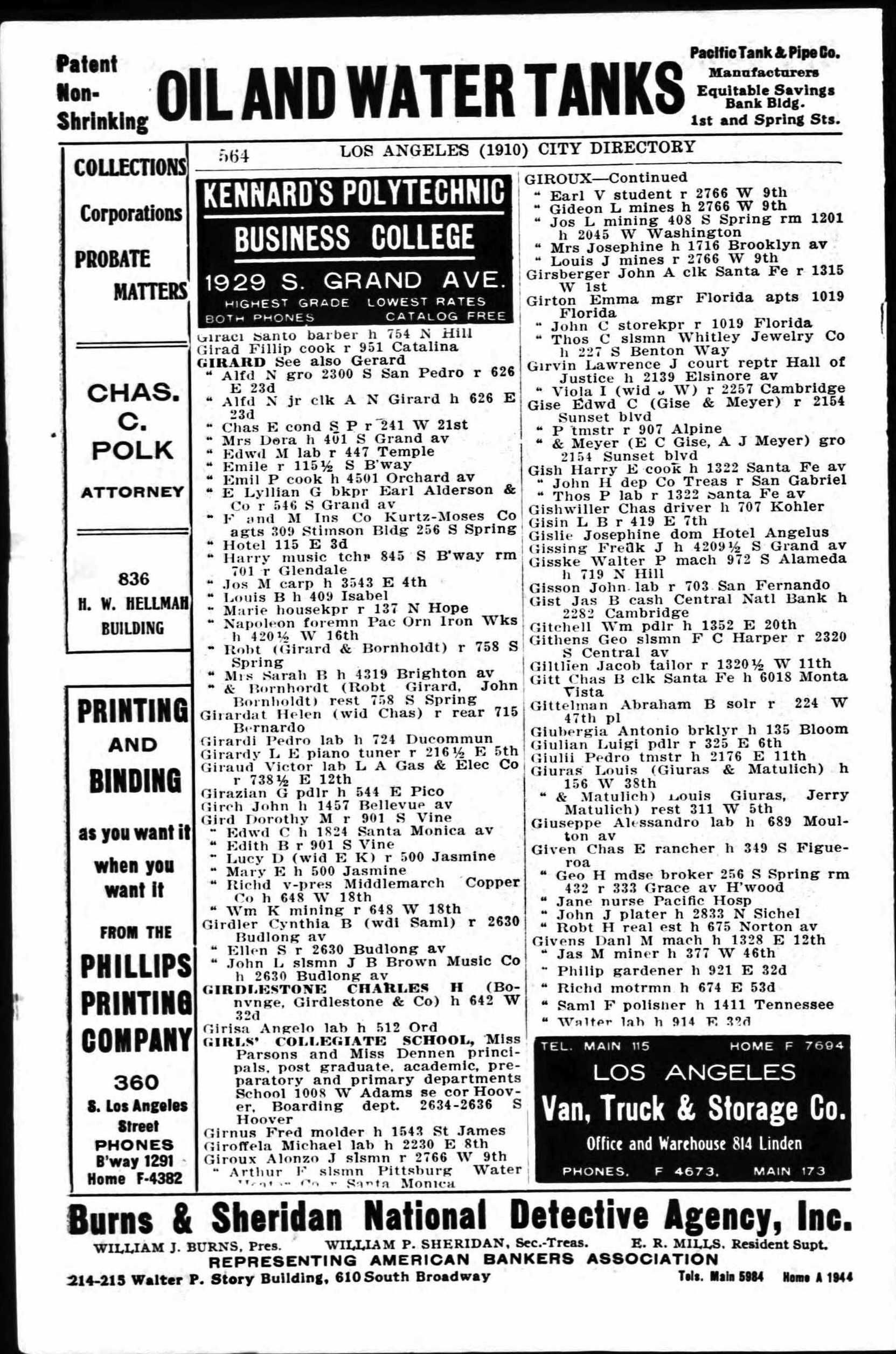 Document image missing. Admin needs to fix. 1910 Los Angeles City Directory. p564 Giuras.jpg