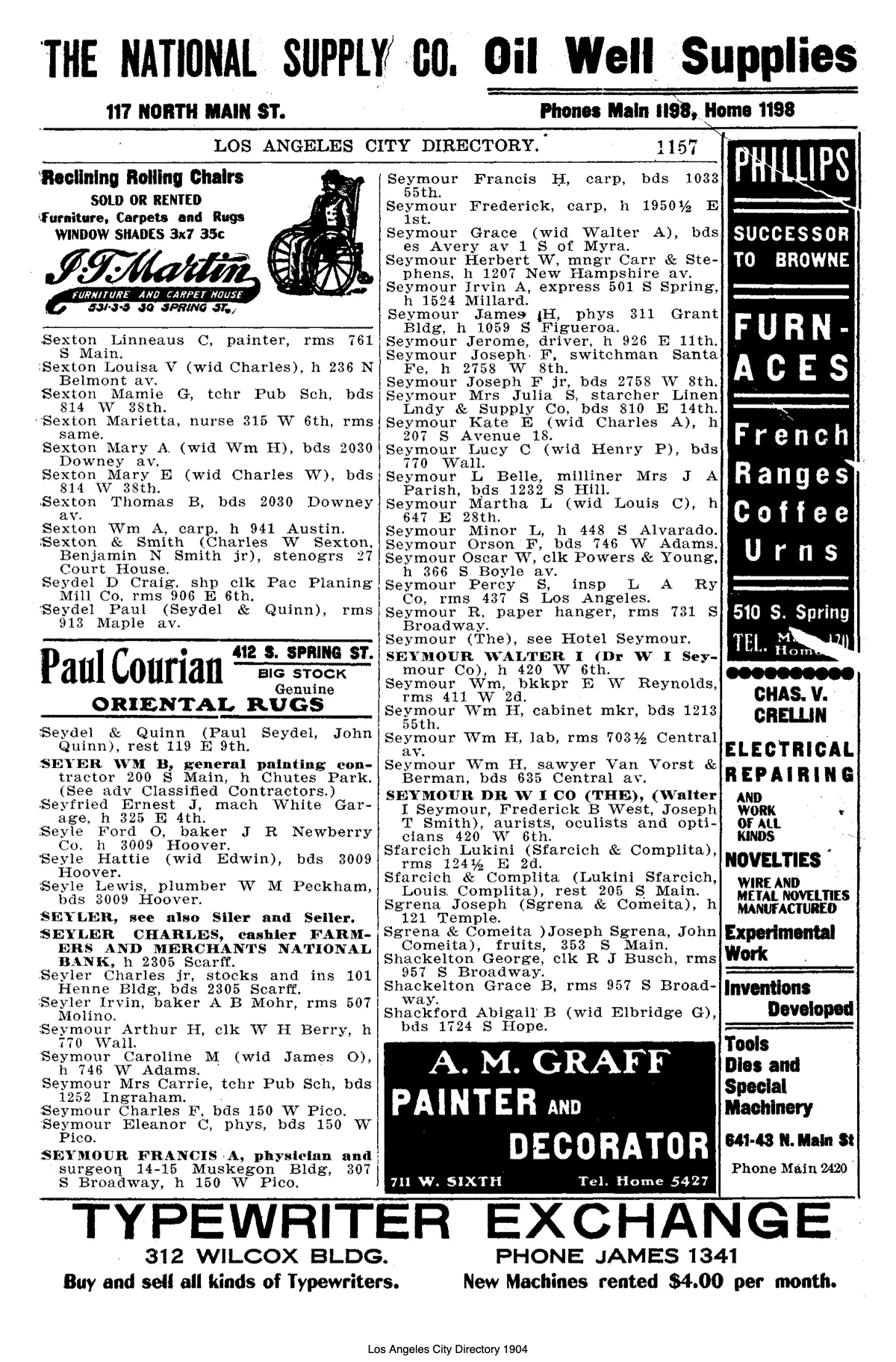 Document image missing. Admin needs to fix. 1904 Los Angeles City Directory. p1157. Sfarich.jpg