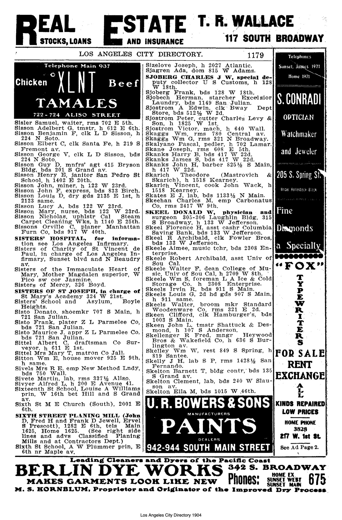 Document image missing. Admin needs to fix. 1904 Los Angeles City Directory. p1179. Skarich. Vincent & Tade.jpg