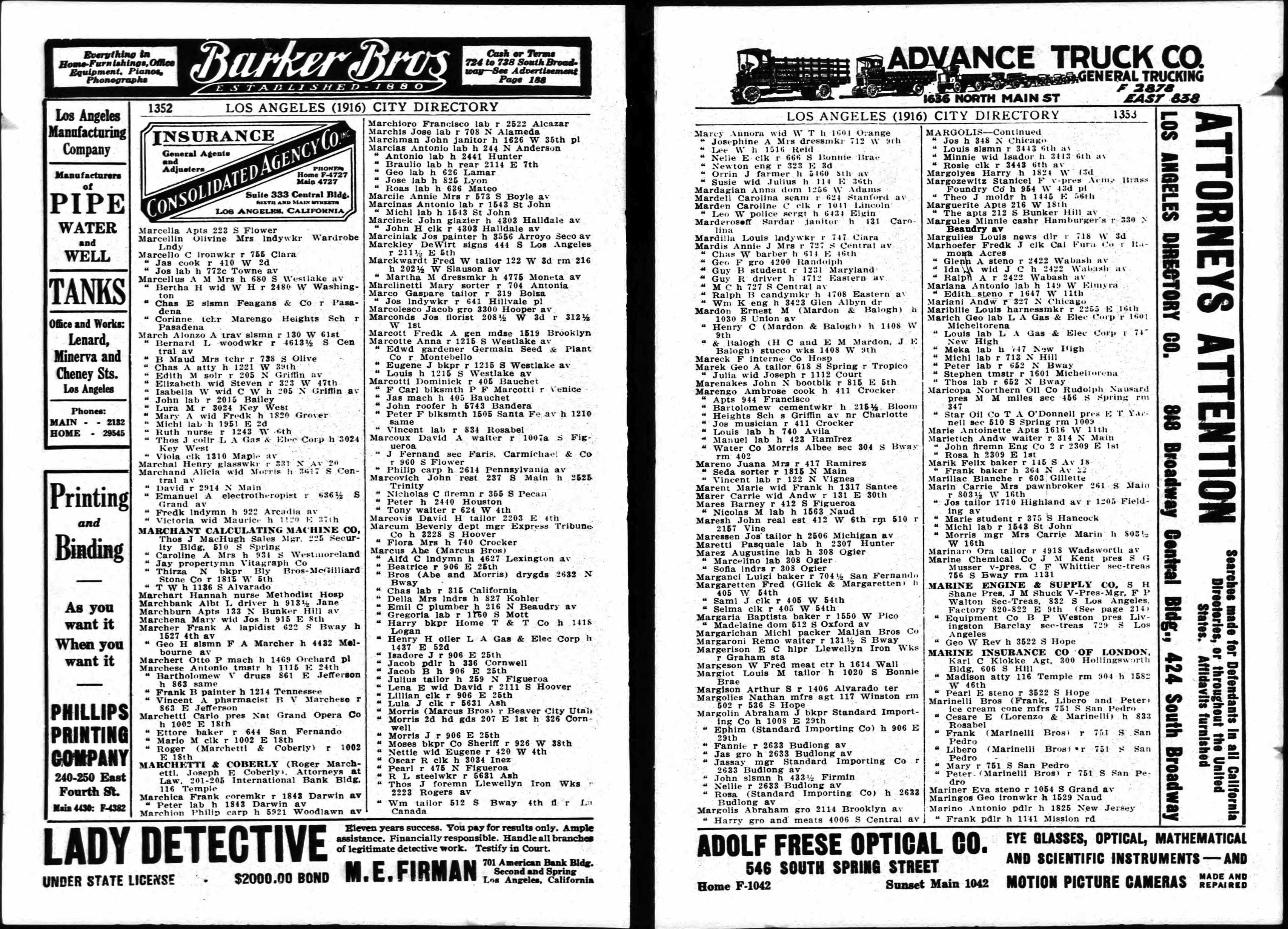 Document image missing. Admin needs to fix. 1916 Los Angeles City Directory. p1533 Marietich Andrew waiter r 314 N Main. John & Rosa.jpg