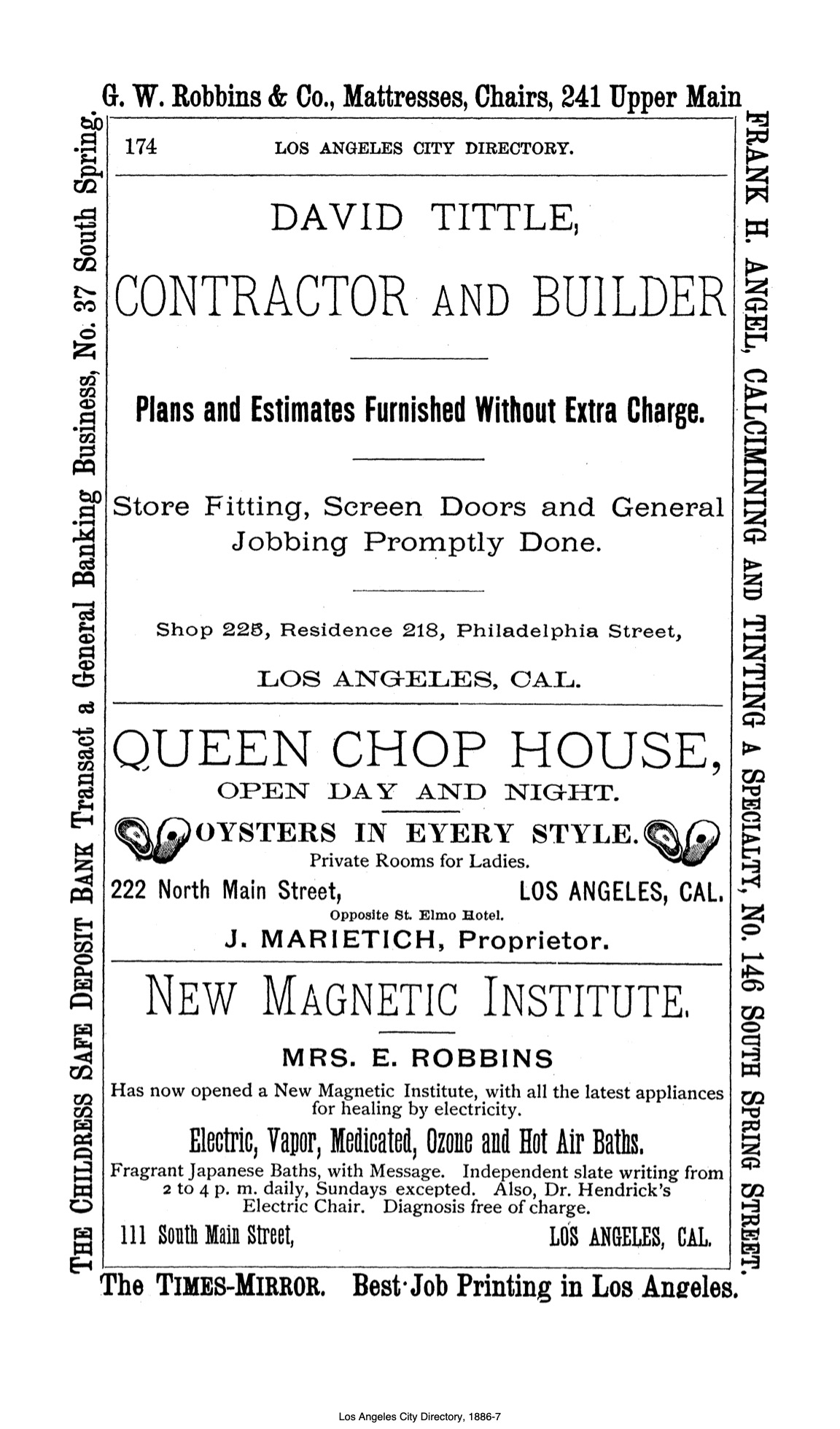 Document image missing. Admin needs to fix. 1886–7 Los Angeles City Directory-Bryon. p174. Queen Chop House ad.jpg