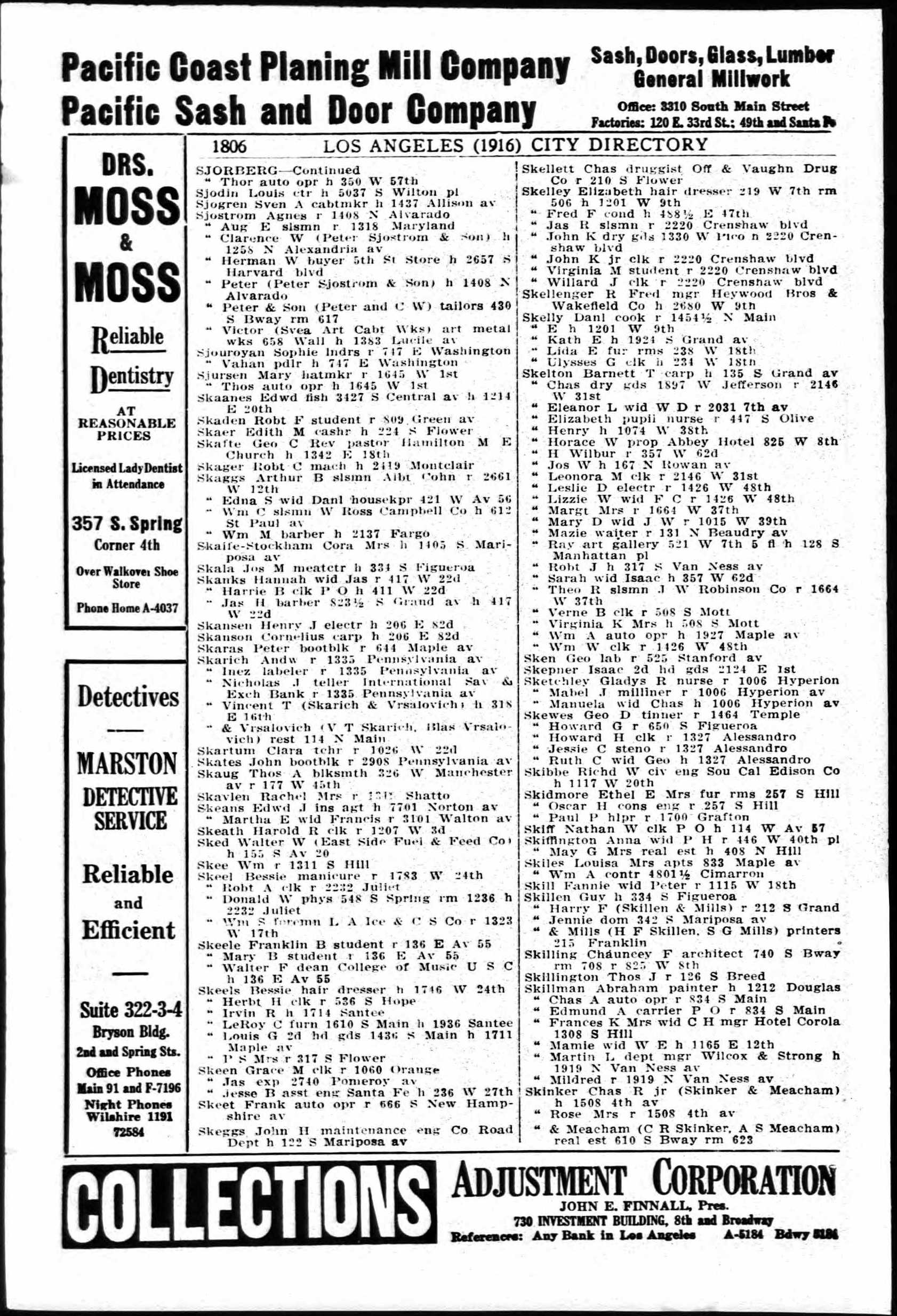 Document image missing. Admin needs to fix. 1916 Los Angeles City Directory. p1806. Scarich. 1335 Pennsylvania Ave. Andrew, Inez Nicholas J , Vincent T (V T Skarich & Blas Vrsalovich rest 114 N Main).p1806.jpg