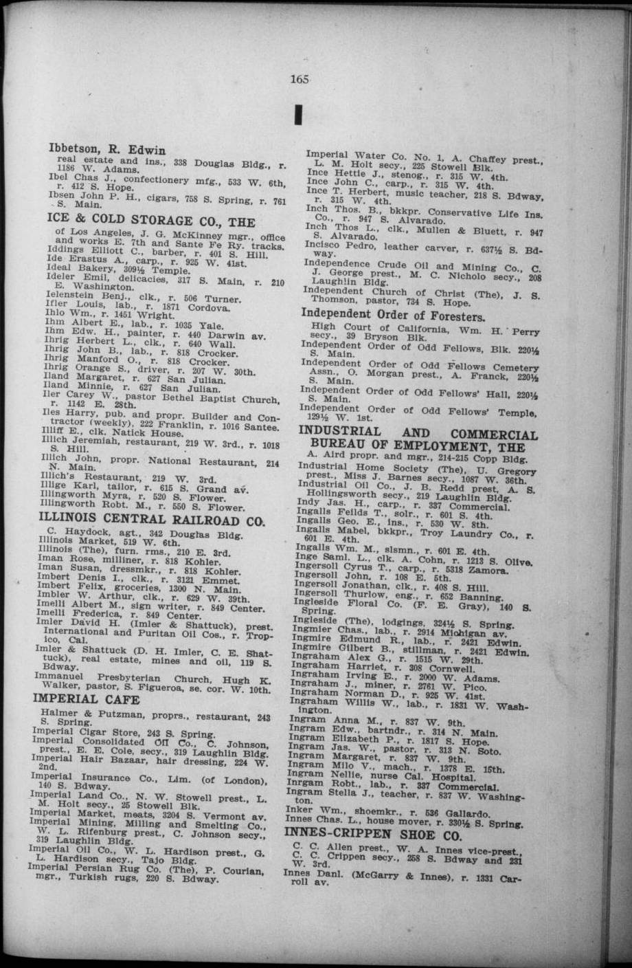 Document image missing. Admin needs to fix. 1900 Los Angeles City Directory (Los Angeles Modern Directory Co). p165 Illich John Jerry.jpg